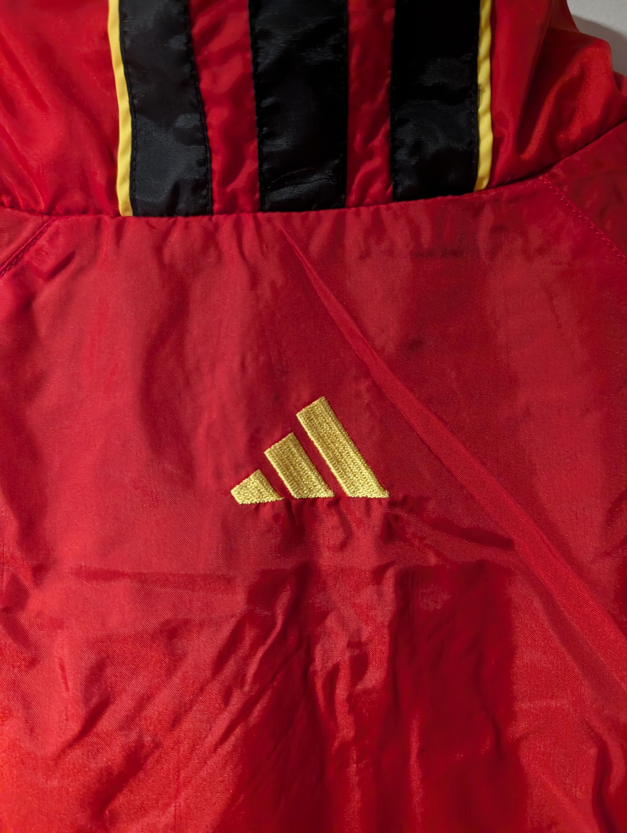Adidas Vintage 90s Adidas Embroidered Stripe Windbreaker Jacket Size US M / EU 48-50 / 2 - 11 Thumbnail