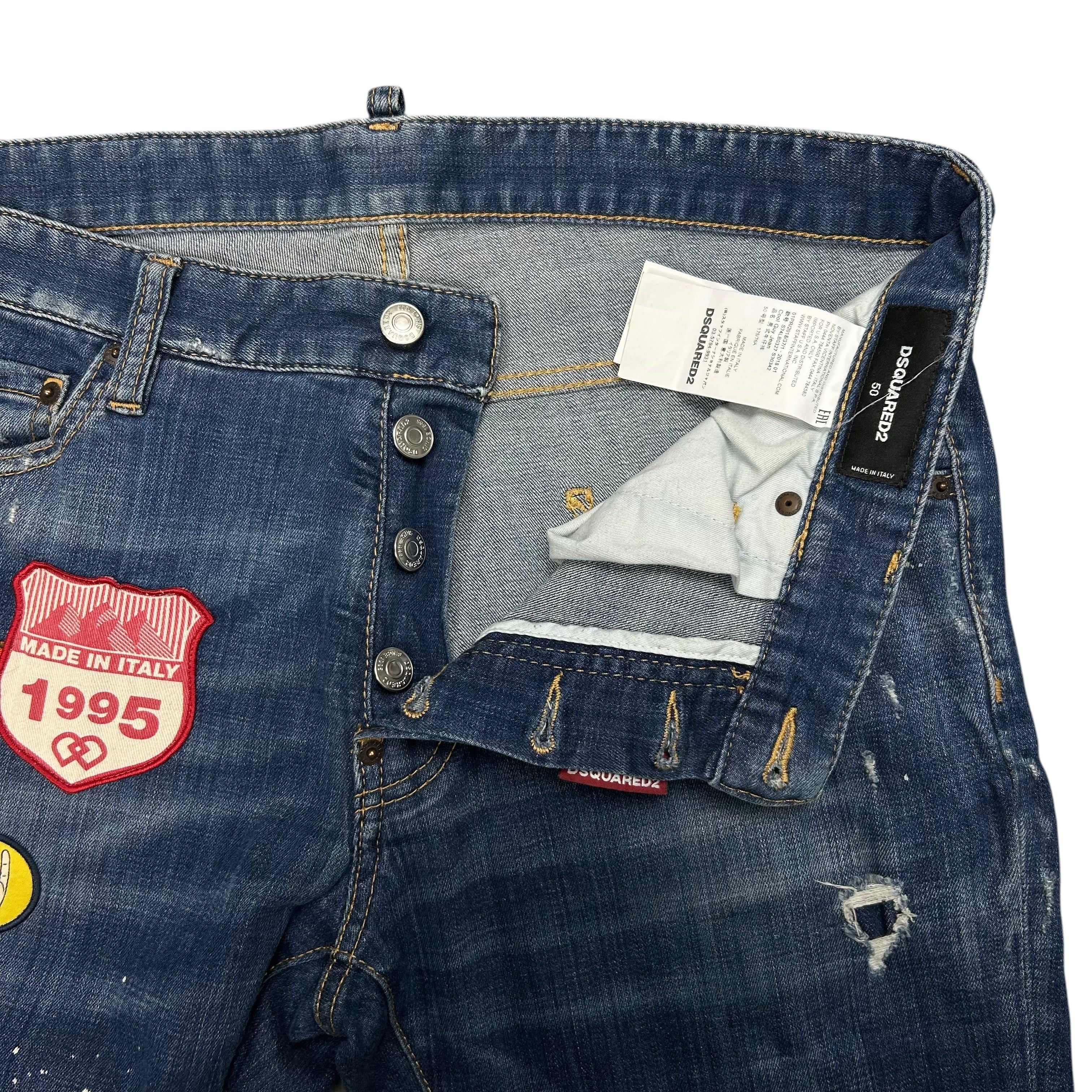 Dsquared2 Dsquared2 Cool Guy Jean Patches Slim Skinny Blue Denim 50 Size US 34 / EU 50 - 5 Thumbnail