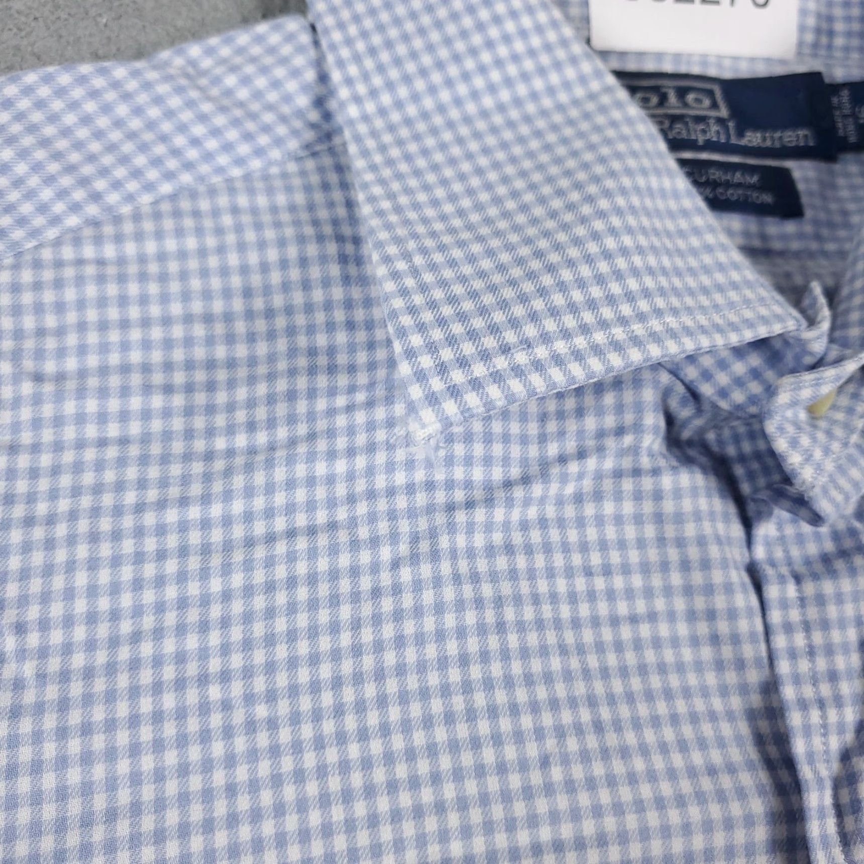 Ralph Lauren Ralph Lauren Shirt Mens 16 Blue Check Pony Dress Button Up Long Sleeve Size 42R - 5 Thumbnail