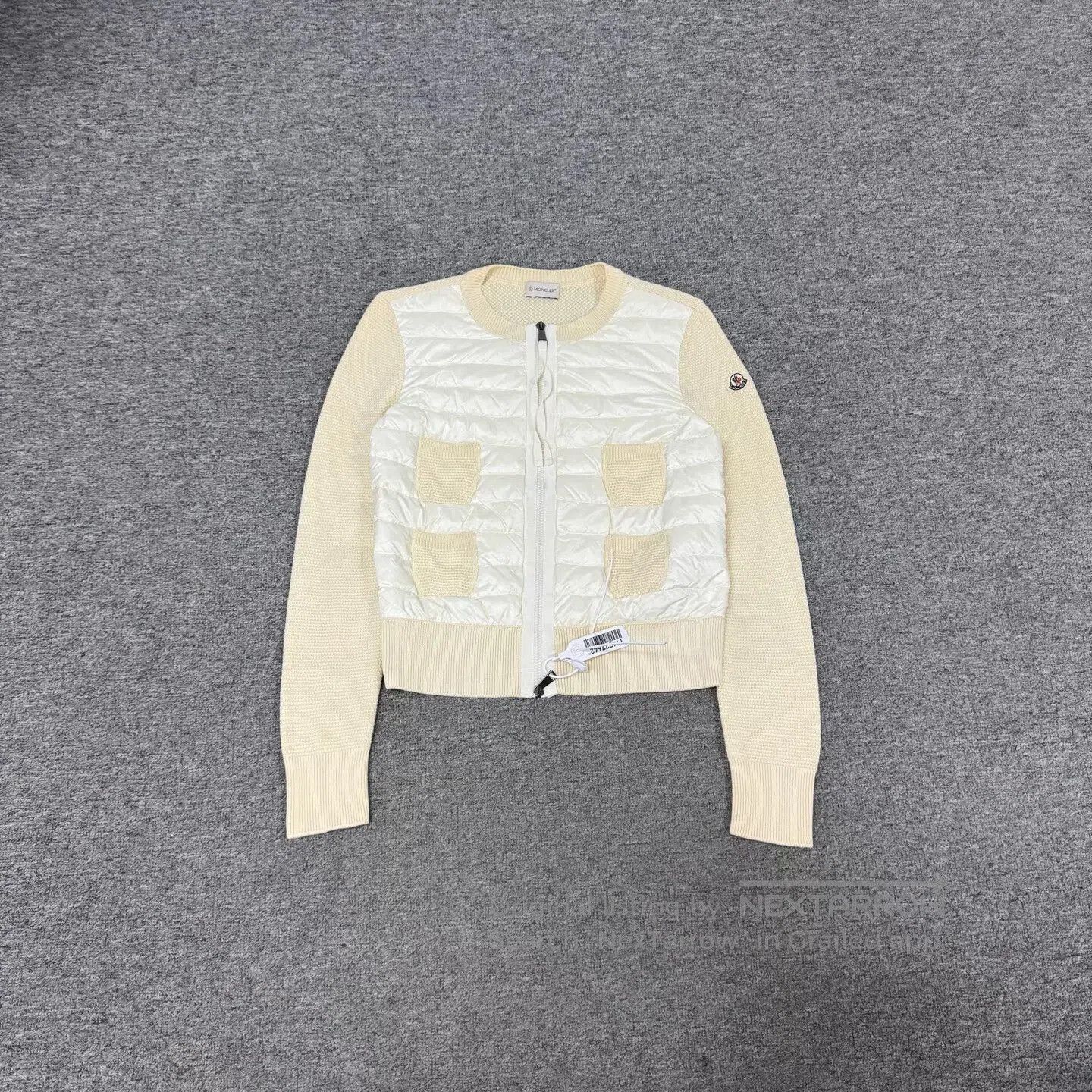 Moncler Moncler Knitted patchwork design; sleeve logo; zipper dow Size M / US 6-8 / IT 42-44 - 1 Thumbnail