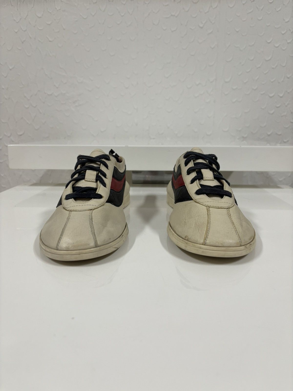 Designer × Gucci × Paolo Gucci FALACER Web Hebron Leather Stripe Low-Top Sneakers Trainers Size US 7.5 / EU 40-41 - 16 Thumbnail