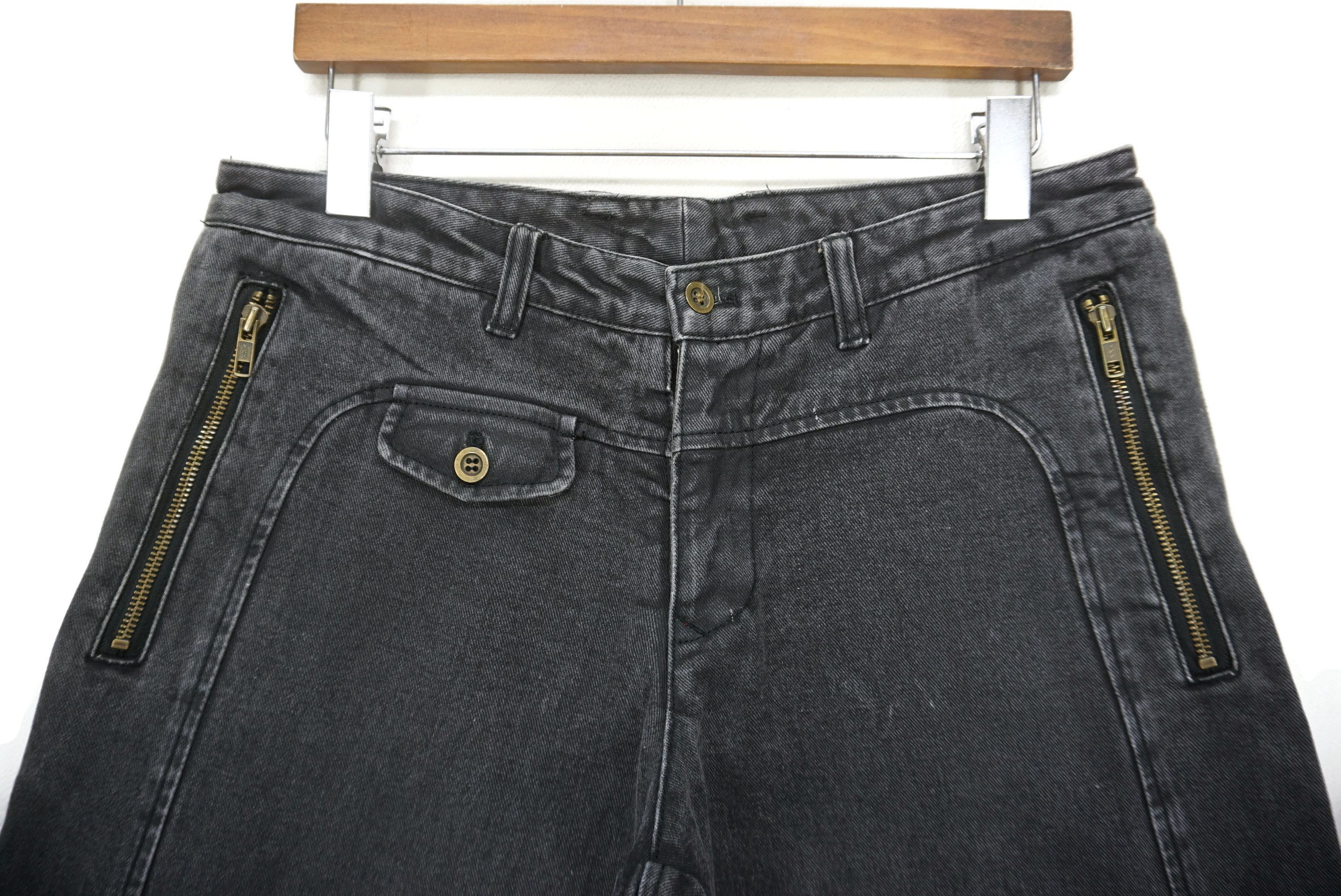Japanese Brand Comme Ca Ism Jeans fit W33xL29 Low Rise Patchwork Pants Size US 32 / EU 48 - 3 Thumbnail