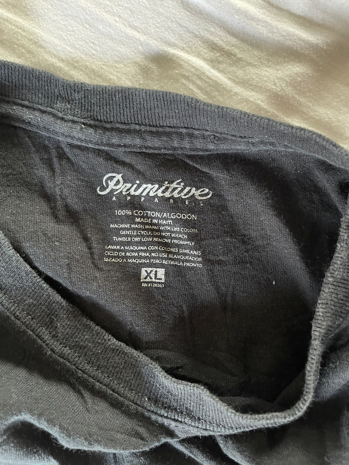 Primitive × Vintage Primitive black t-shirt 📸 Size US XL / EU 56 / 4 - 3 Thumbnail