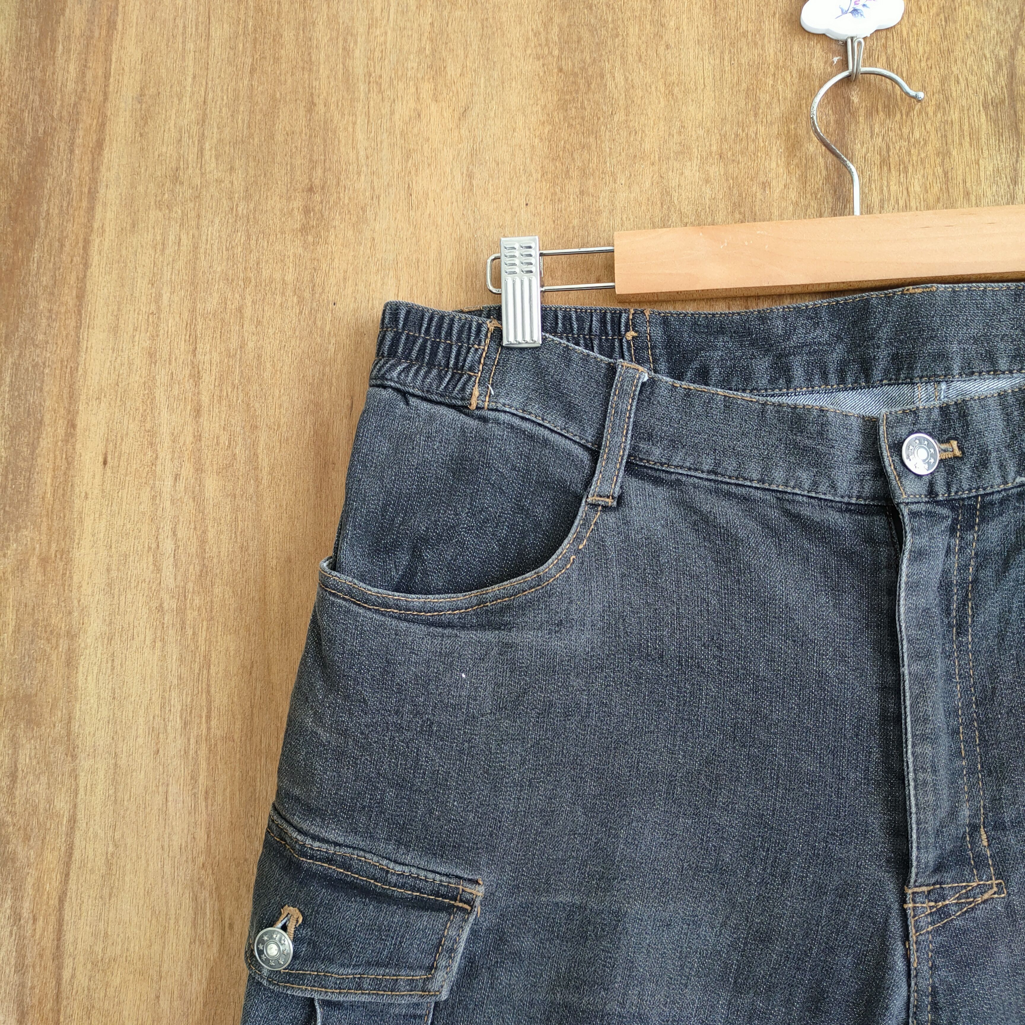 Japanese Brand × Vintage VINTAGE TLC BLACK CARGO PANTS Size US 34 / EU 50 - 4 Thumbnail