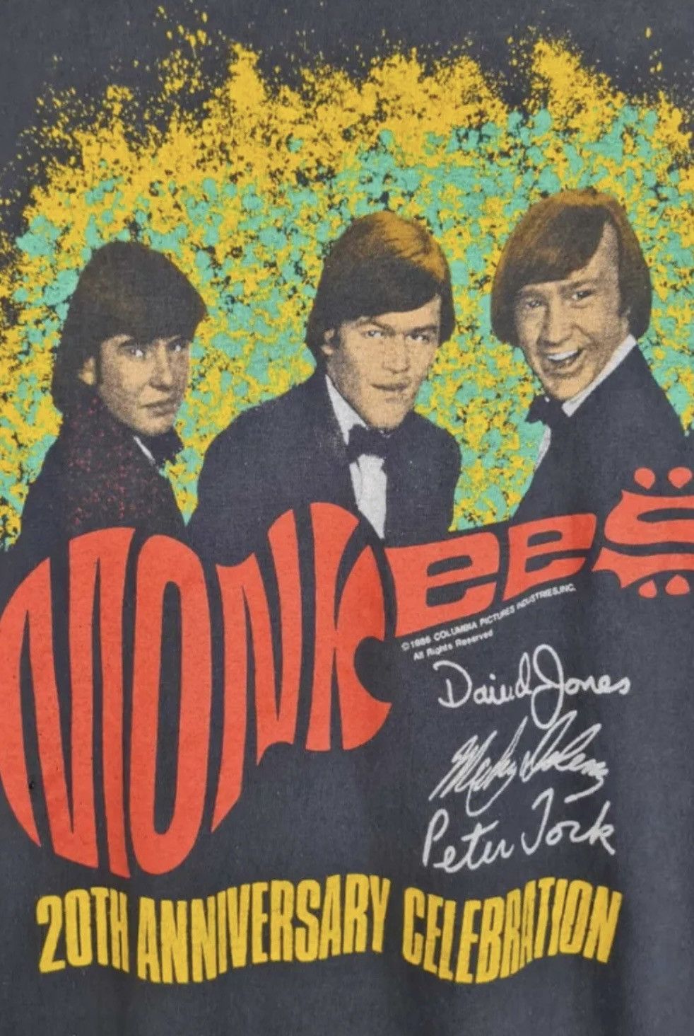 Vintage Hanes vintage monkees band 20th anniversary t shirt faded XL Size US XL / EU 56 / 4 - 3 Thumbnail