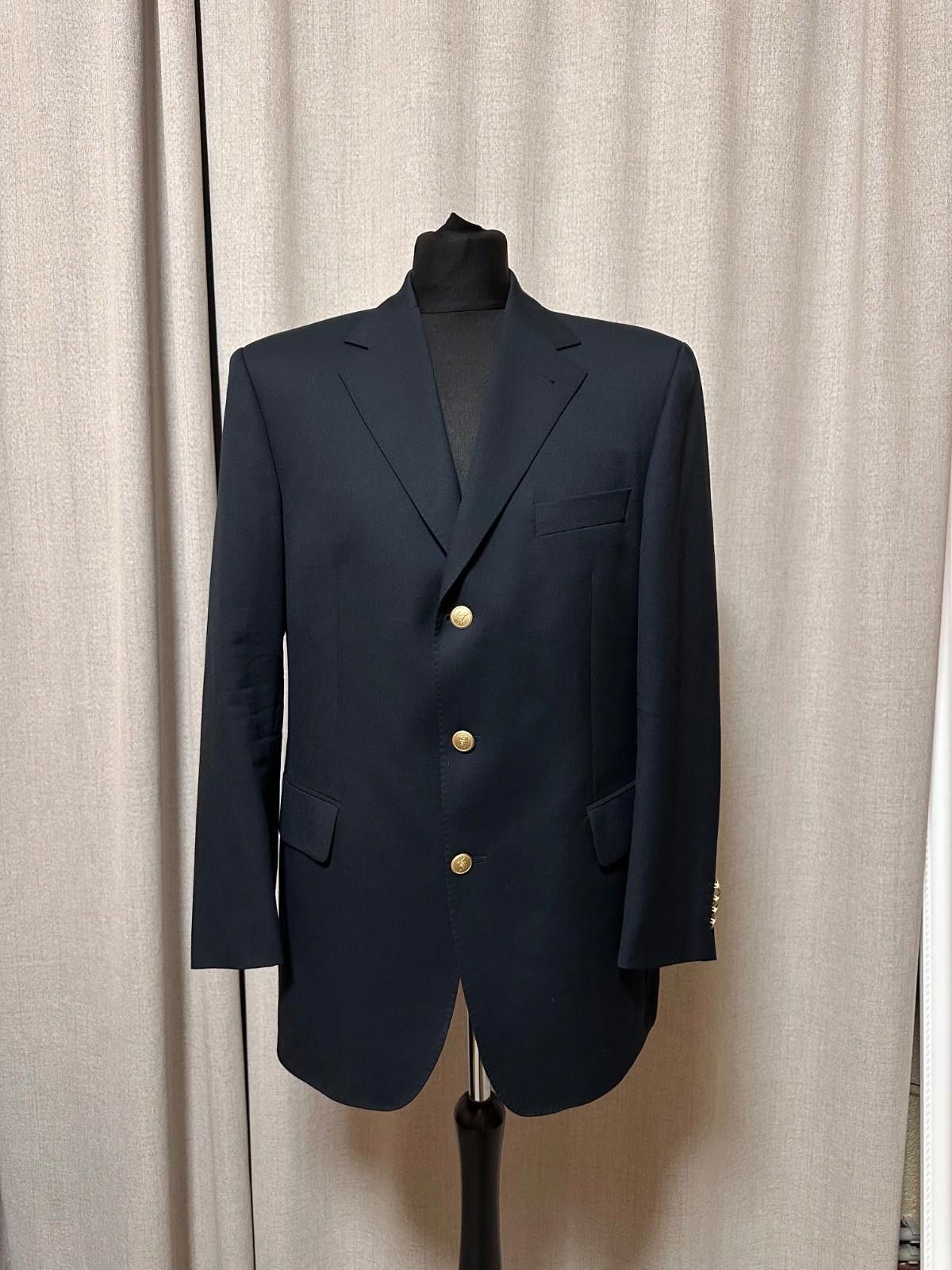 Burberry Burberry London Super 100 s Wool Blazer Jacket Gold Buttons Size 38R - 1 Thumbnail
