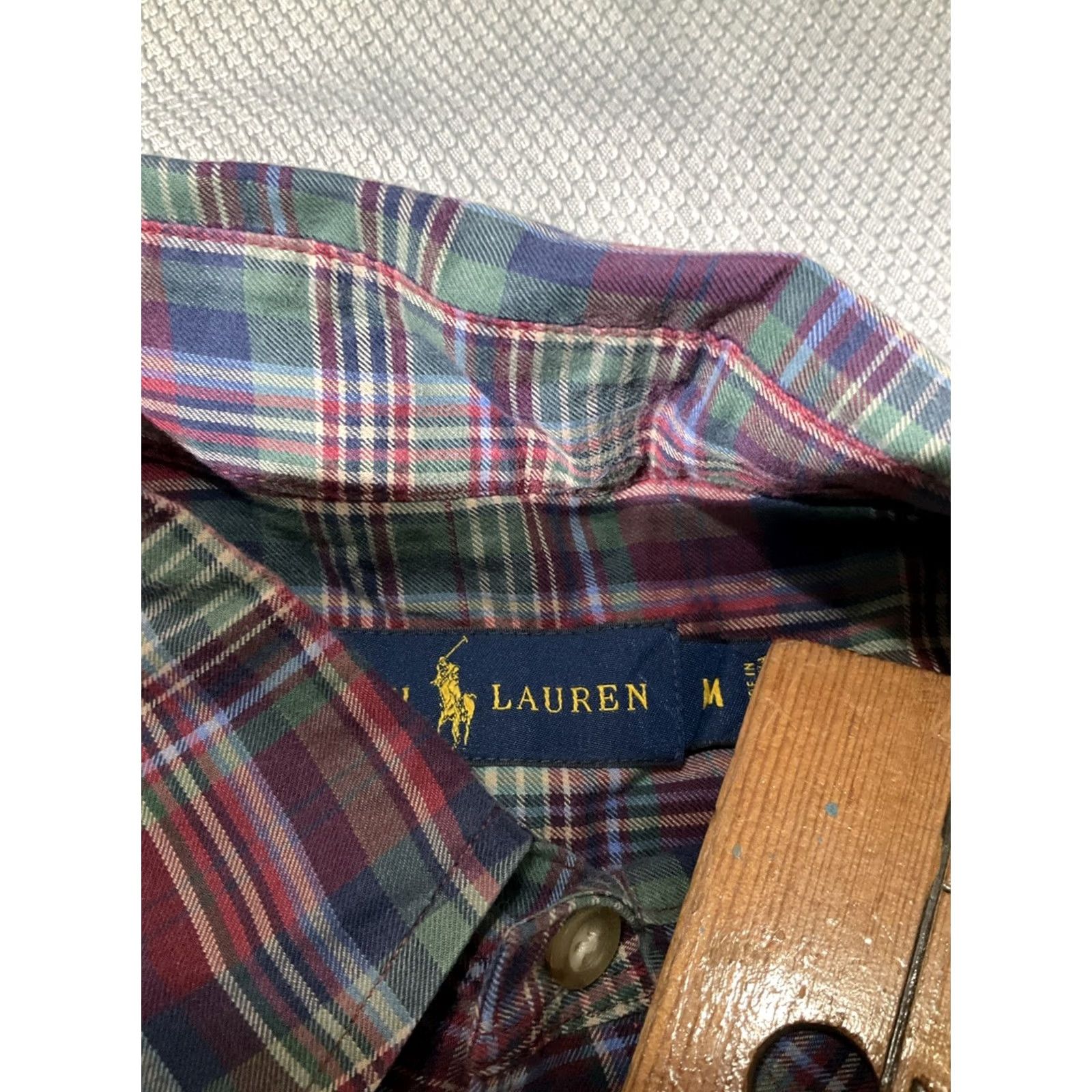 Polo Ralph Lauren Ralph Lauren Shirt Mens Medium Multicolor Madras Button Preppy Pony Oxford Shirt Long Sleeve Button-Up Collared Classic Polo Ralph Lauren Mens Shirt Size US M / EU 48-50 / 2 - 6 Thumbnail