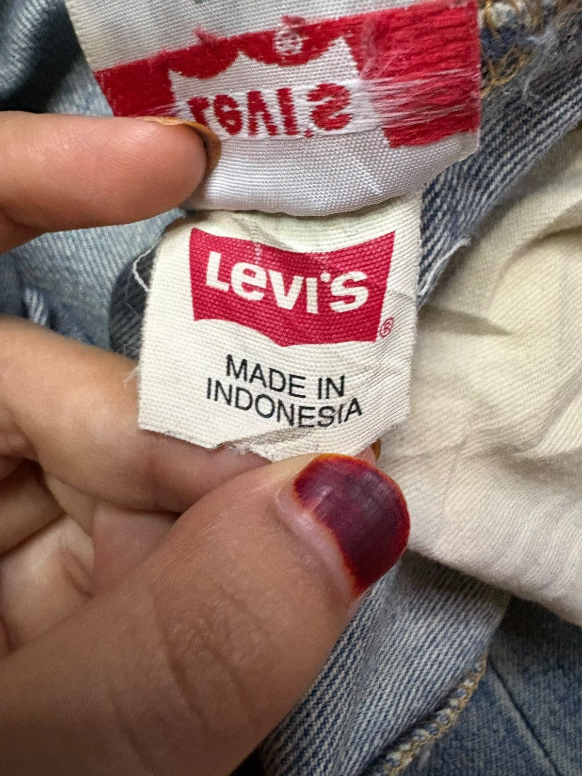 Levi's Vintage 90s Levis 501 Mud Wash Distressed Baggy Jeans Size US 36 / EU 52 - 12 Thumbnail