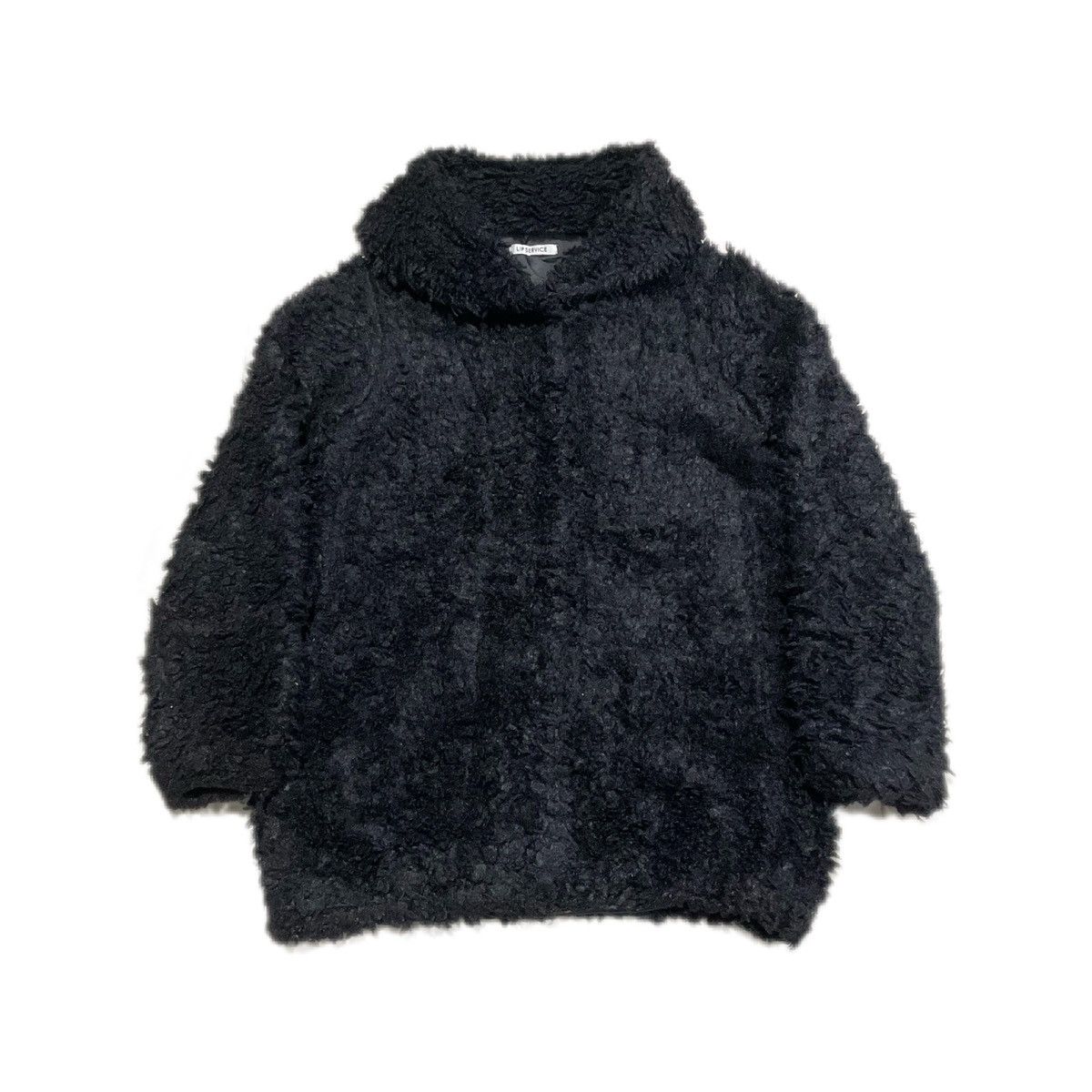 Hysteric Glamour 🔥Sick Y2K Lip Service Faux Fur Jacket Mohair LGB Size US L / EU 52-54 / 3 - 1 Thumbnail