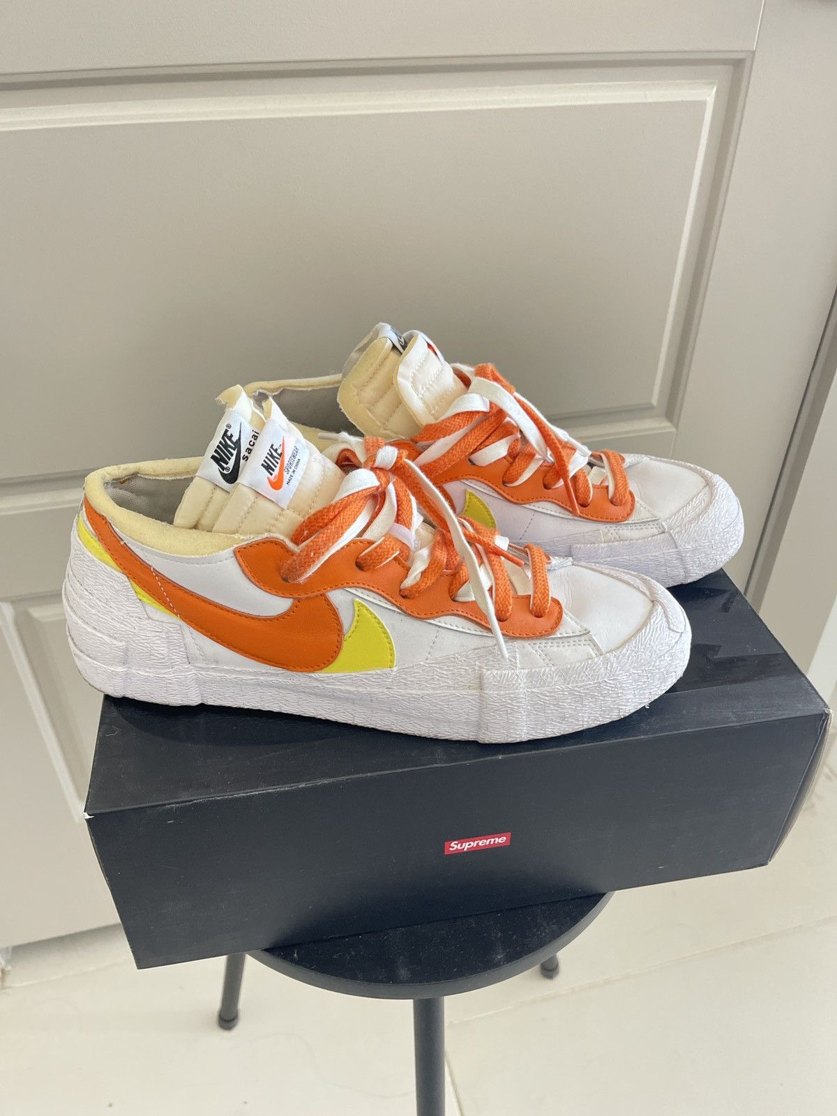 Nike × Sacai Sacai x Nike Blazer Low Magma Orange Size US 10 / EU 43 - 2 Thumbnail