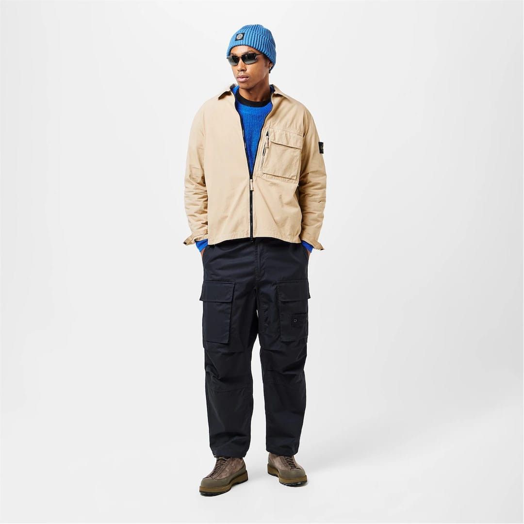 Stone Island o1g2r1mq0526 Functional Overshirt in Beige Size US M / EU 48-50 / 2 - 6 Thumbnail