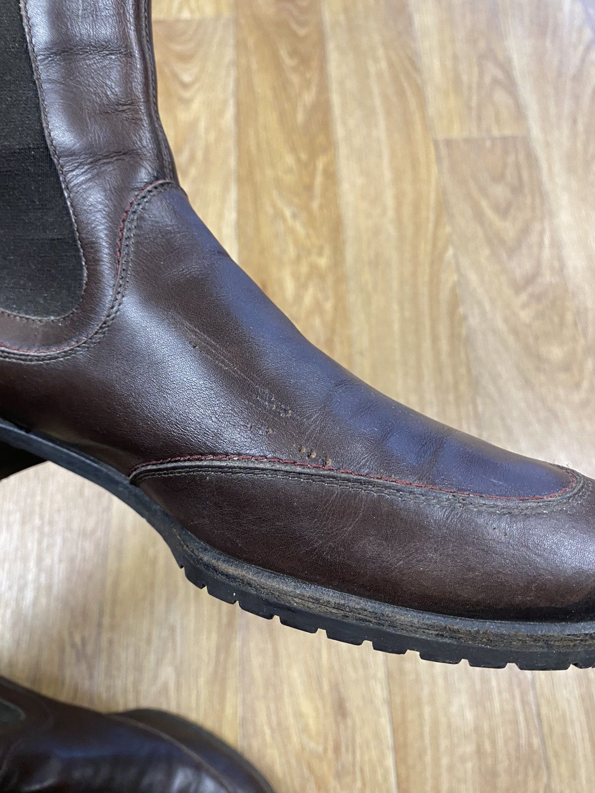 Salvatore Ferragamo Salvatore Ferragamo Brown Leather Chelsea Boots Size 40 Size US 10 / IT 40 - 8 Thumbnail