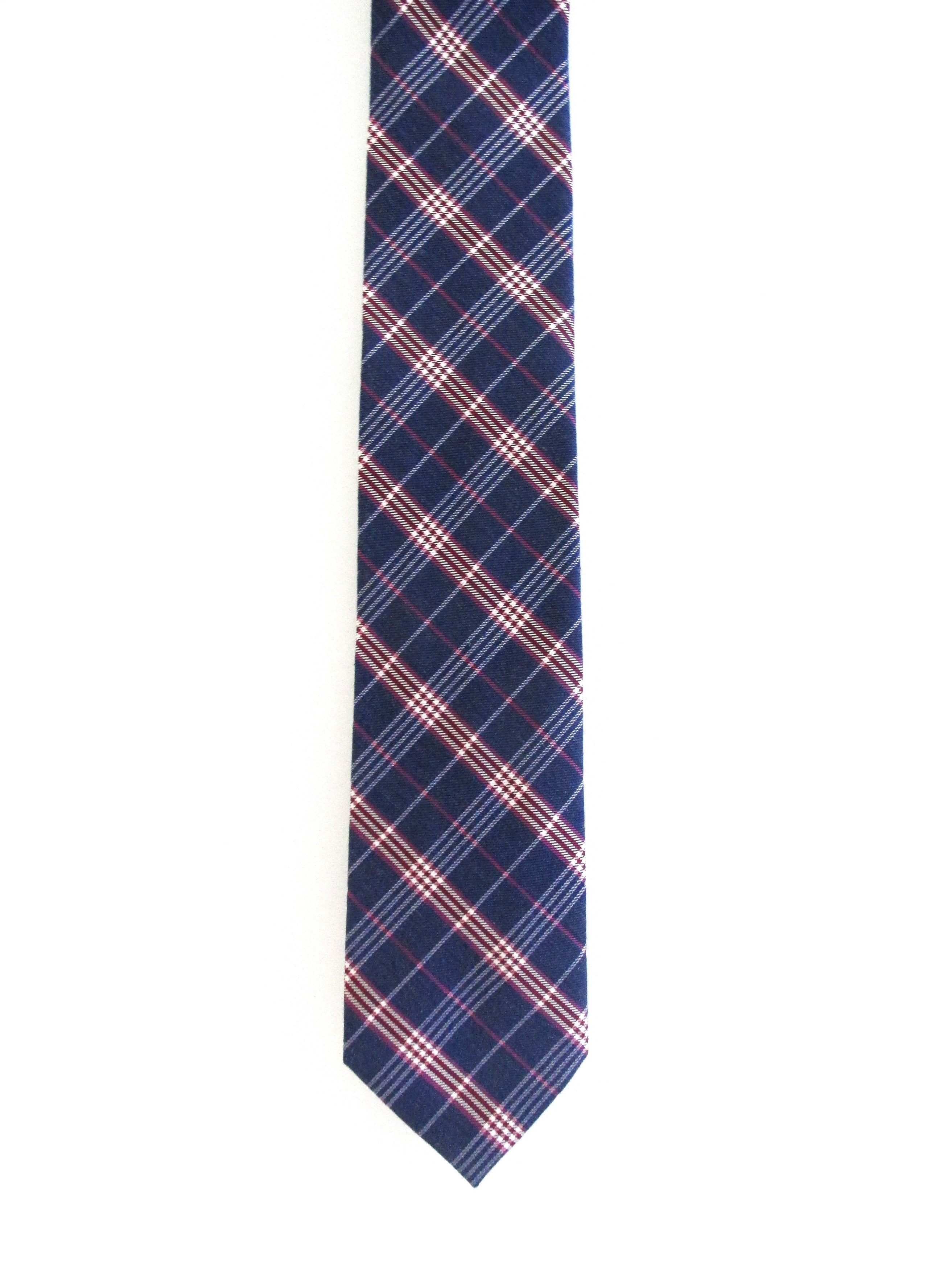 Stafford Stafford Men's Cotton Plaid Tie Size ONE SIZE - 2 Thumbnail