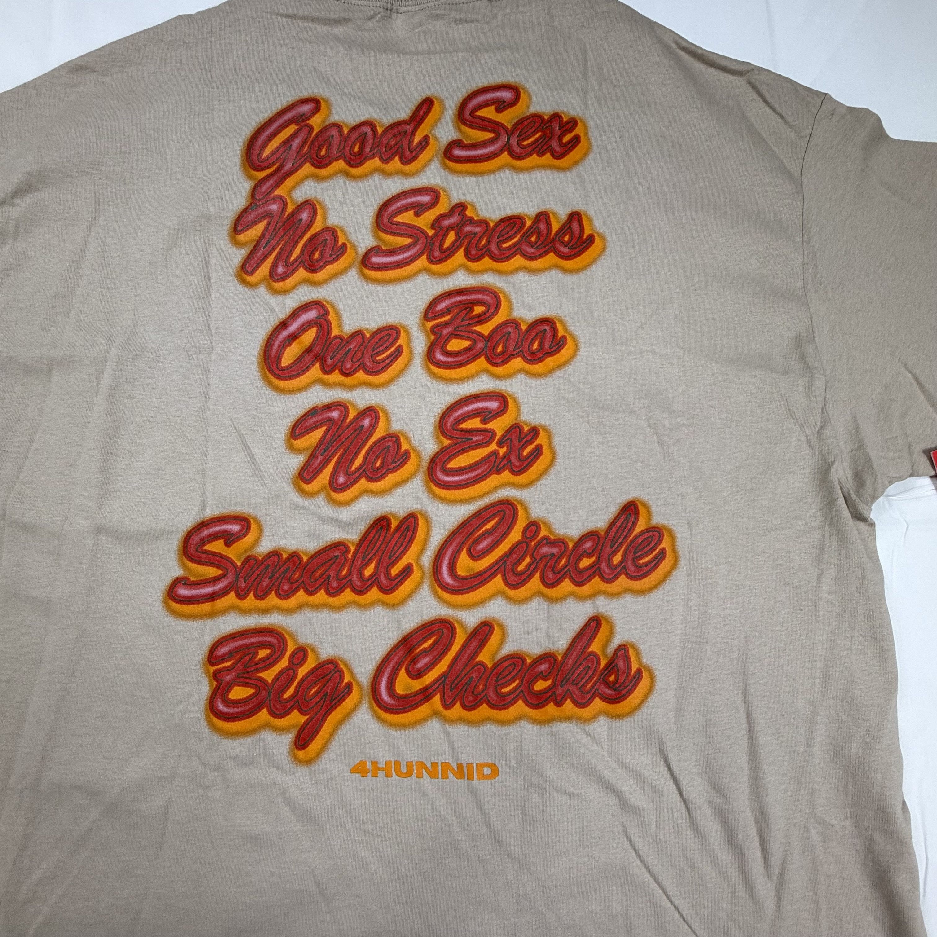 4HUNNID 4HUNNID Mens Tan Good Sex No Stress Puff Size US XXL / EU 58 / 5 - 6 Thumbnail