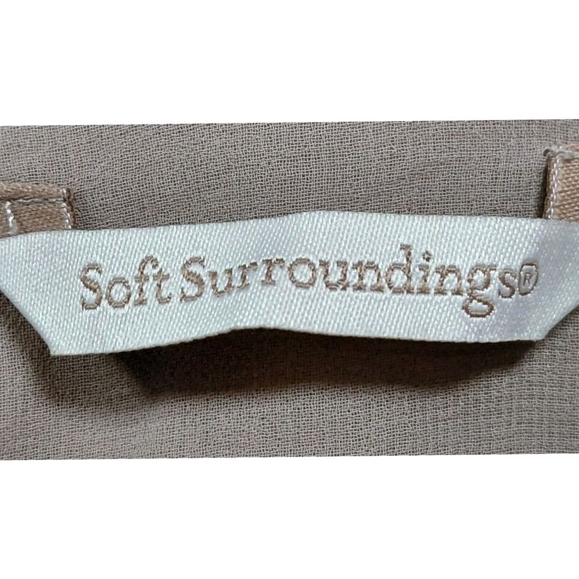 Soft Surroundings Soft Surroundings Beige Slim Fit Sleeve Shirt Women Size M Knit Size M / US 6-8 / IT 42-44 - 3 Thumbnail