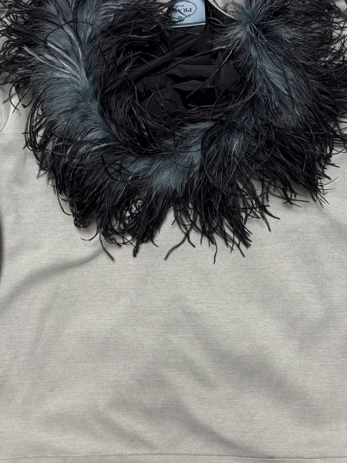 Prada PRADA F/W 2017 Zip-Up Hoodie with Ostrich Feathers Size M / US 6-8 / IT 42-44 - 5 Thumbnail