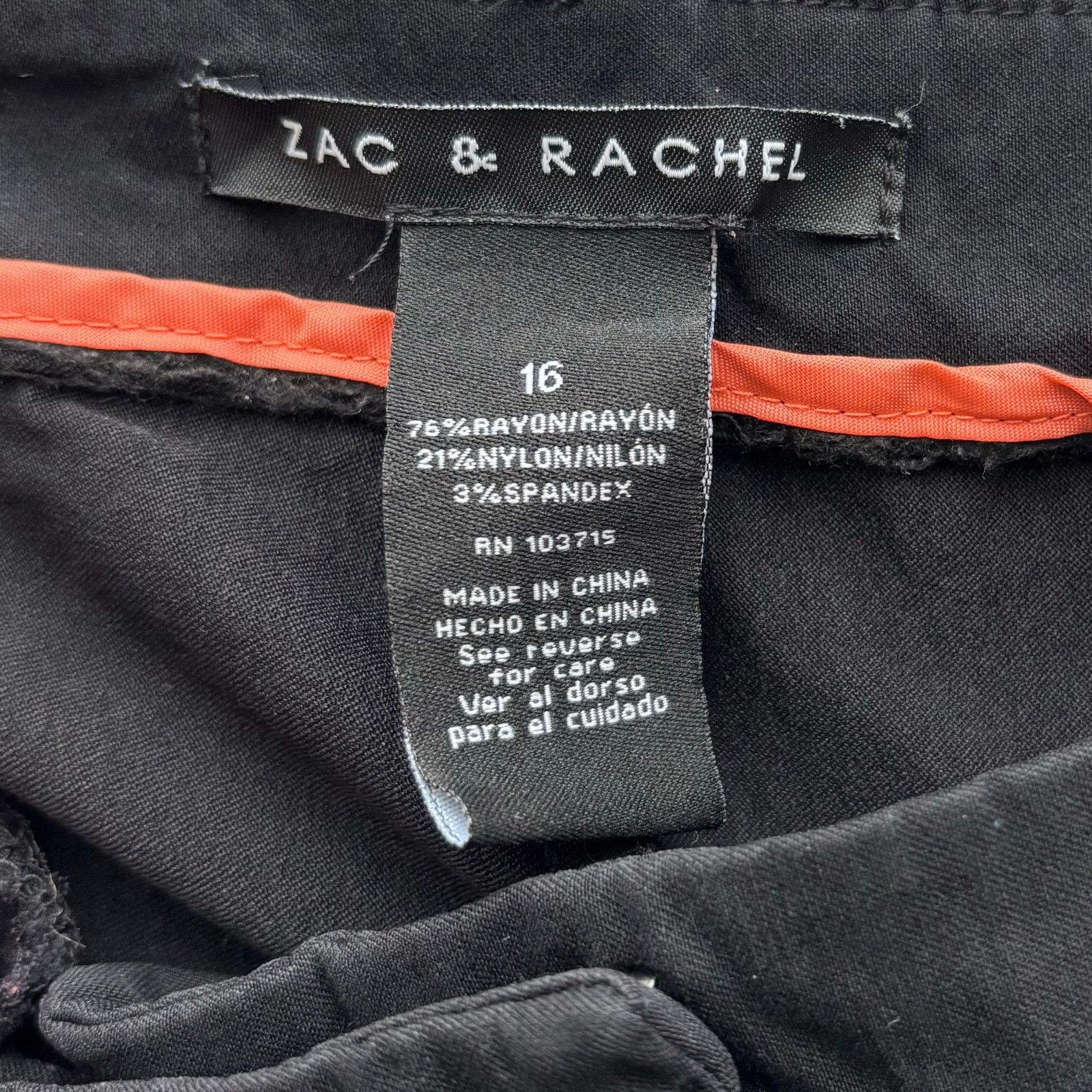Other Zac & Rachel Black Cropped Pants Size 16 Size 38" / US 16 / IT 52 - 3 Thumbnail