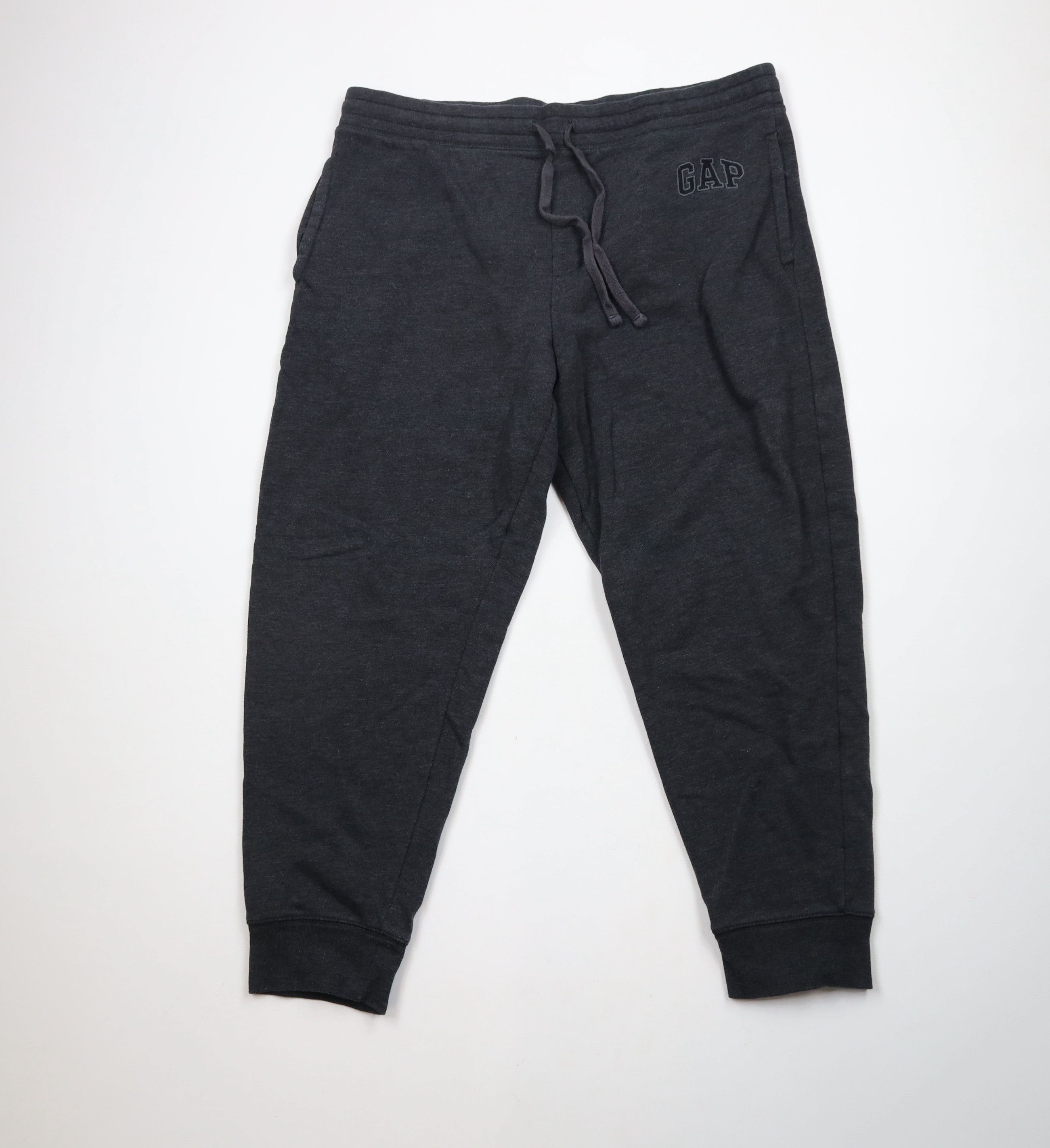 Gap × Vintage Vintage Gap Block Letter Cuffed Sweatpants Joggers Gray Size US 38 / EU 54 - 1 Thumbnail