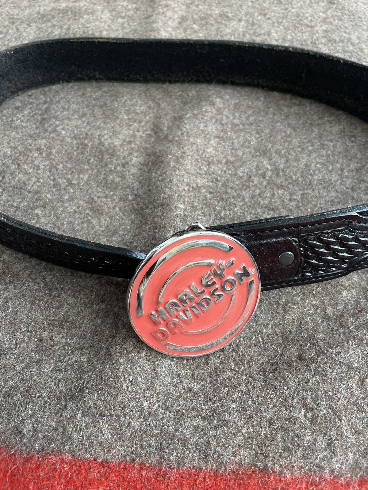 Genuine Leather × Harley Davidson Harley Davidson Belt Size ONE SIZE - 1 Thumbnail