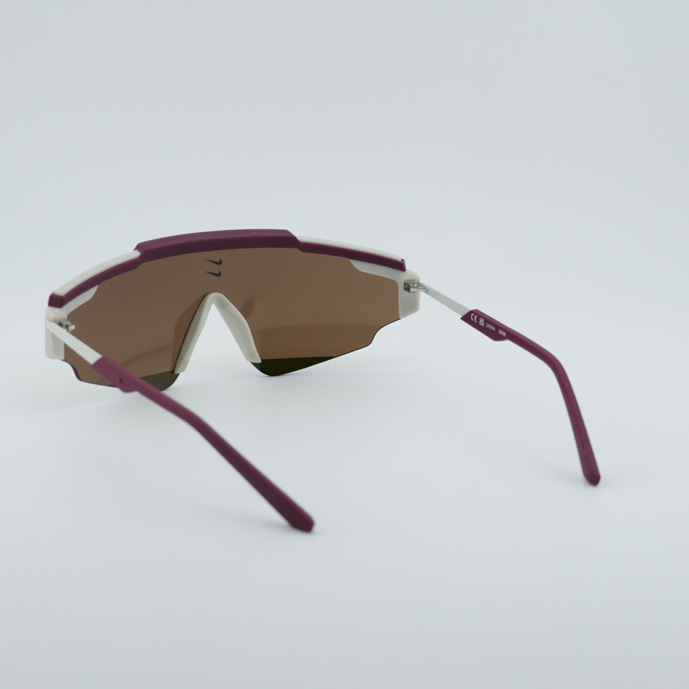 Nike NIKE MARQUEE EDGE M 681 Sunglasses Maroon Shield Frame Size ONE SIZE - 4 Thumbnail