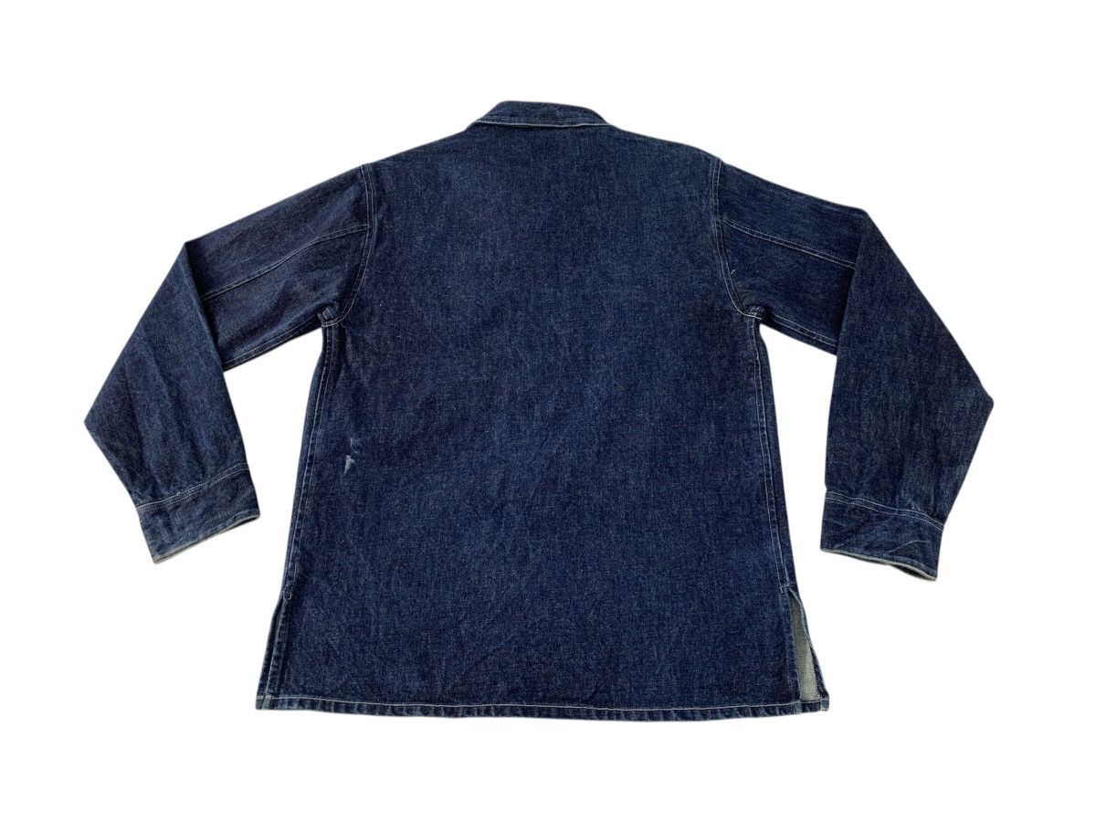 agnes b. 90s Agnes B Homme Type 2 Blue Indigo Trucker Western Jacket Size US S / EU 44-46 / 1 - 2 Thumbnail