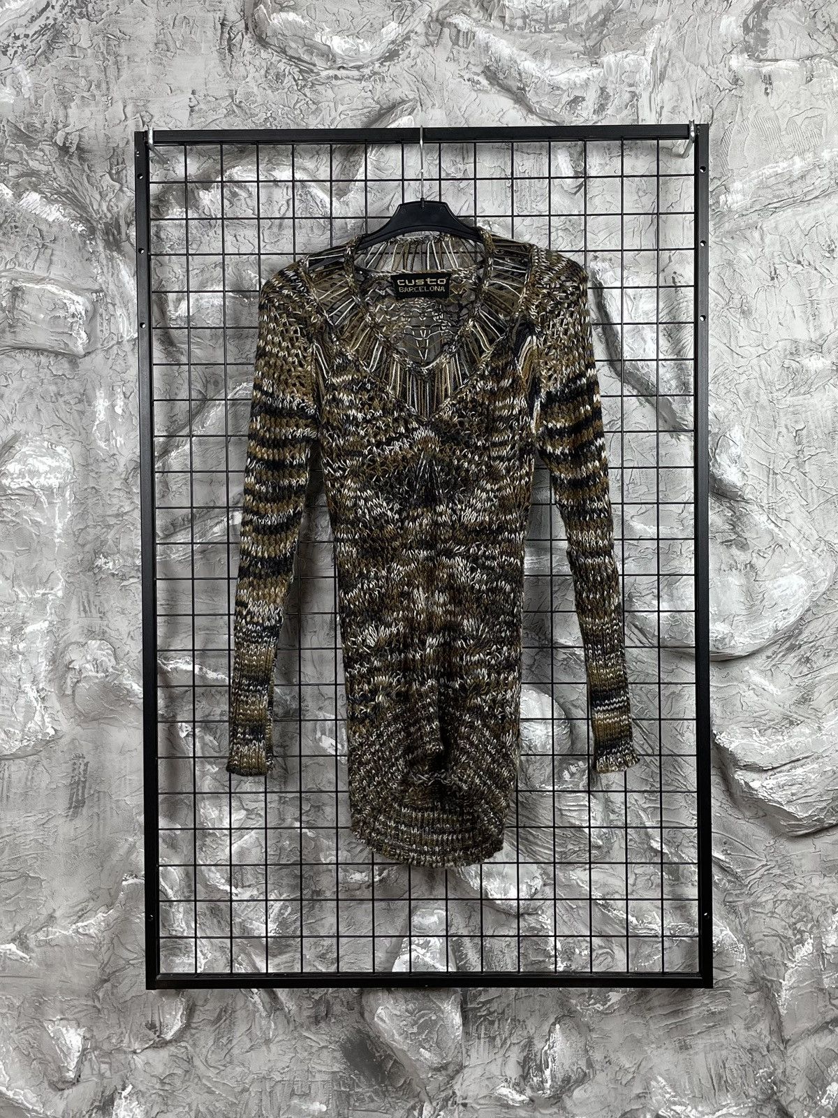 Custo Barcelona Open Knit Sweater / Dress Y2K Grunge Vintage