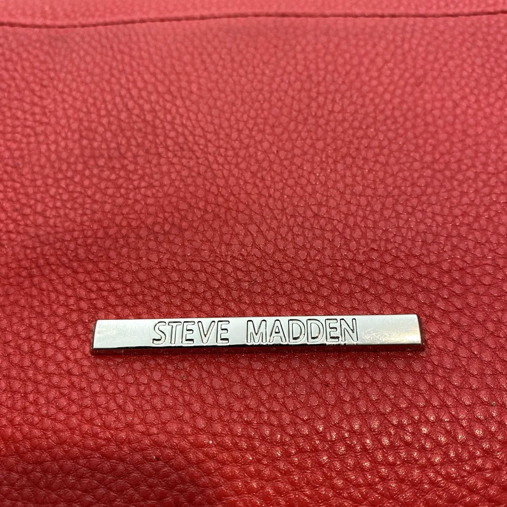 Steve Madden Steve Madden Bag Crossbody Small Womens Red Polyurethane Wallet Chain Strap Size ONE SIZE - 3 Thumbnail