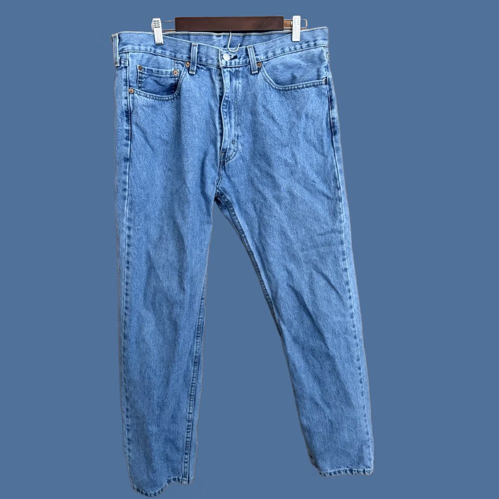 Levi's Levi's 505 Jeans Men's Light Stonewash Cotton 36x32 Straight Work Casual Weekend Size US 36 / EU 52 - 1 Thumbnail