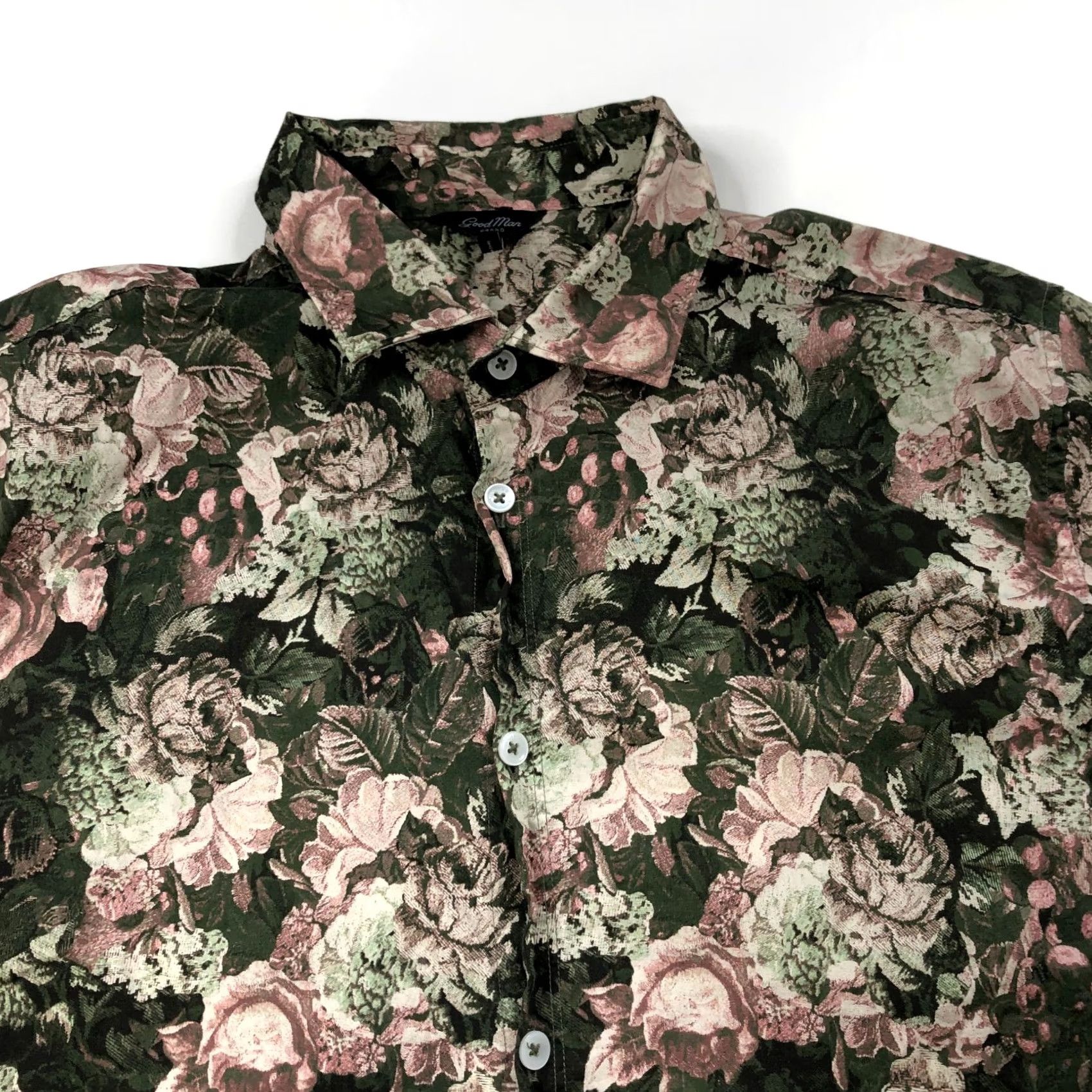 J Brand Goodman Button Short Sleeve Casual Collared Shirt Floral All Over Print Size US L / EU 52-54 / 3 - 2 Thumbnail