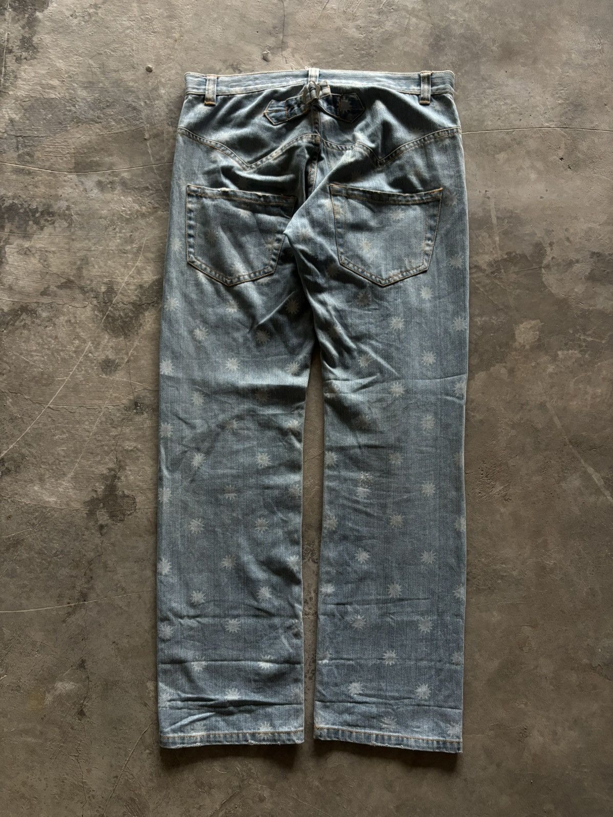 Sunao Kuwahara ISSEY MIYAKE SUNAO KUWAHARA OVERPRINT BUCKLE BACK WESTERN Size 31" - 13 Thumbnail