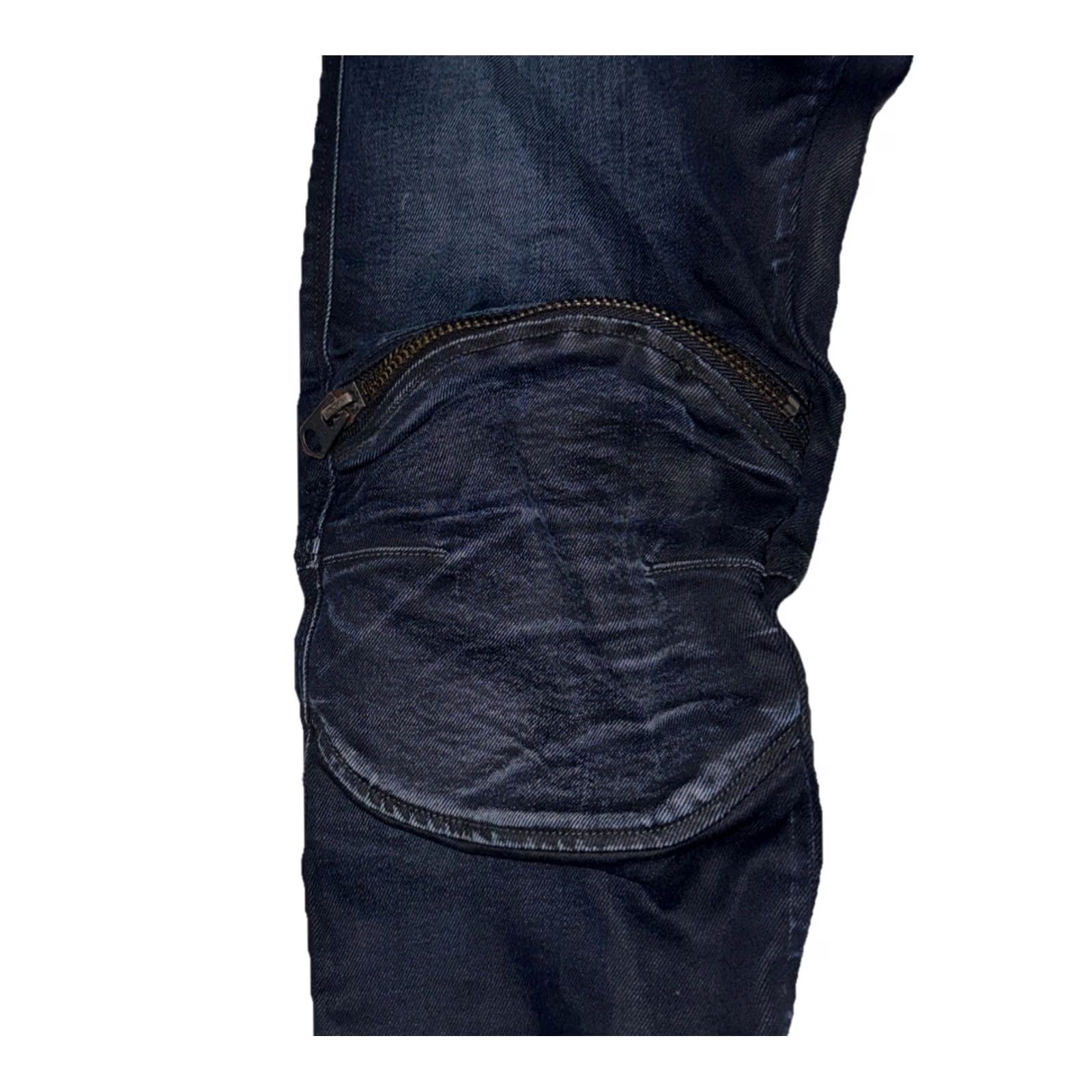 G-Star G-Star Raw Jeans Mens W33 L36 5620 3D Skinny Zip Knee Blue Size US 33 - 2 Thumbnail