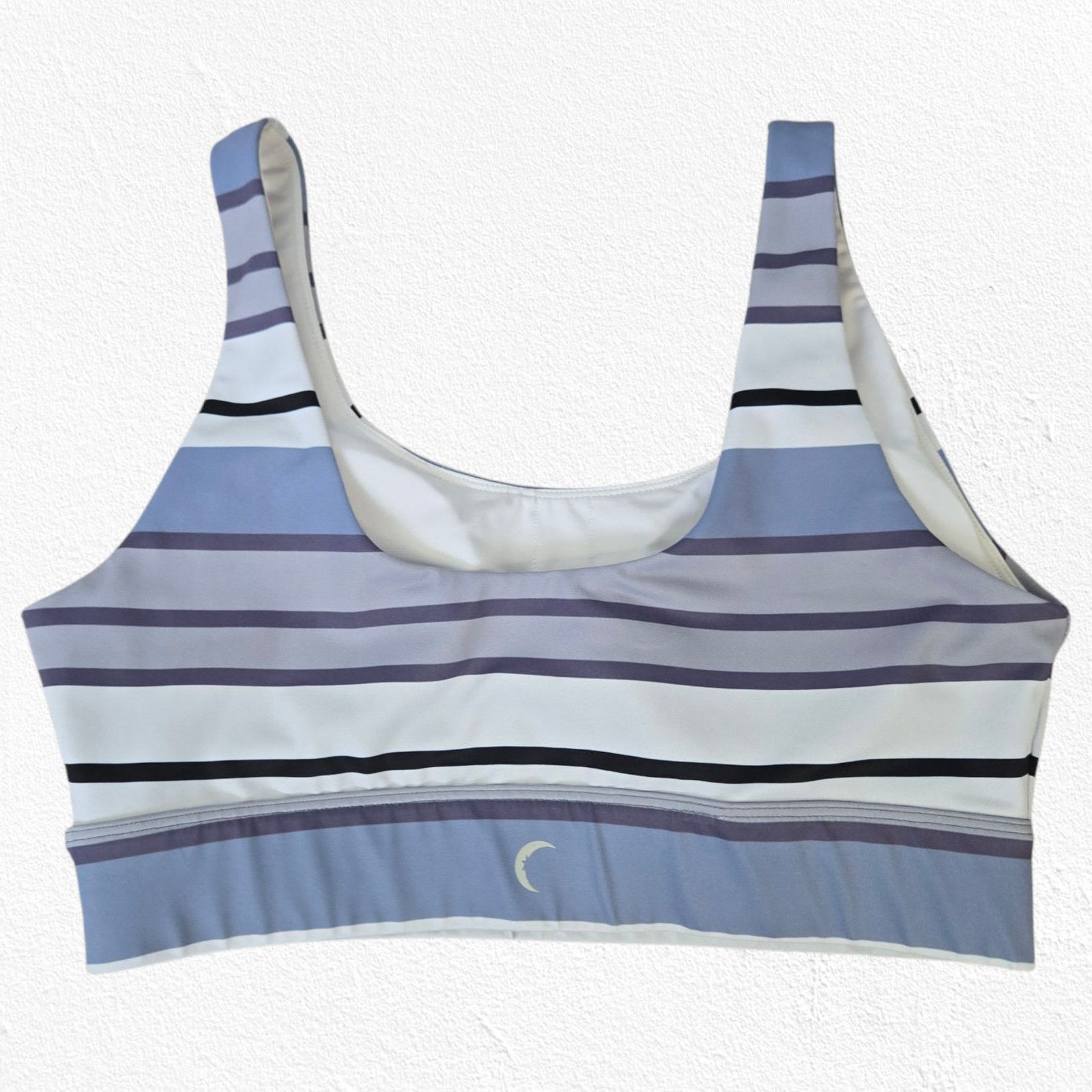 Other Purple White Striped Active Sports Bra Size Medium Size ONE SIZE - 9 Thumbnail