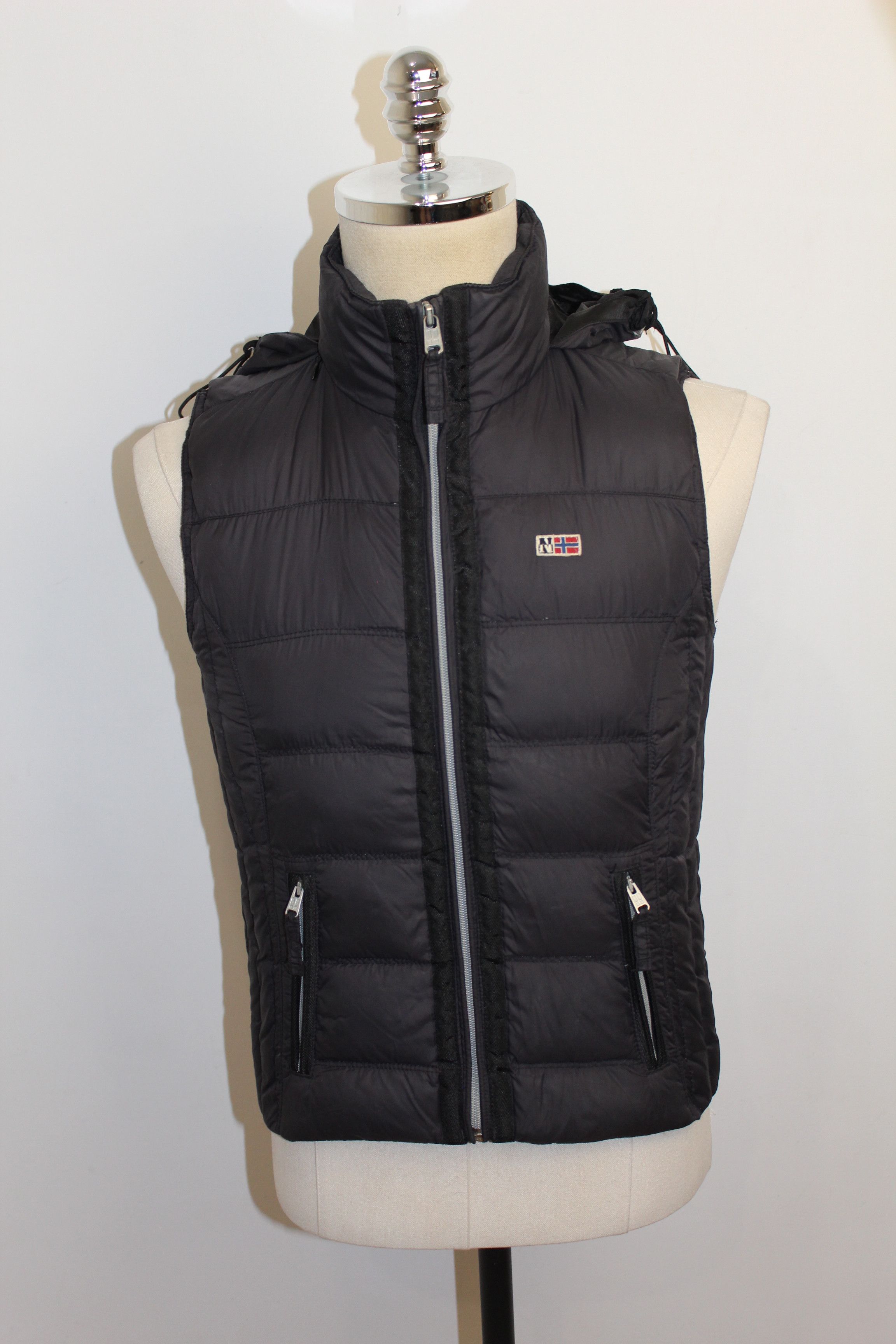 Napapijri Women's Napapijri Wool Down Quilted Puffer Waistcoat Vest Size XS / US 0-2 / IT 36-38 - 1 Thumbnail