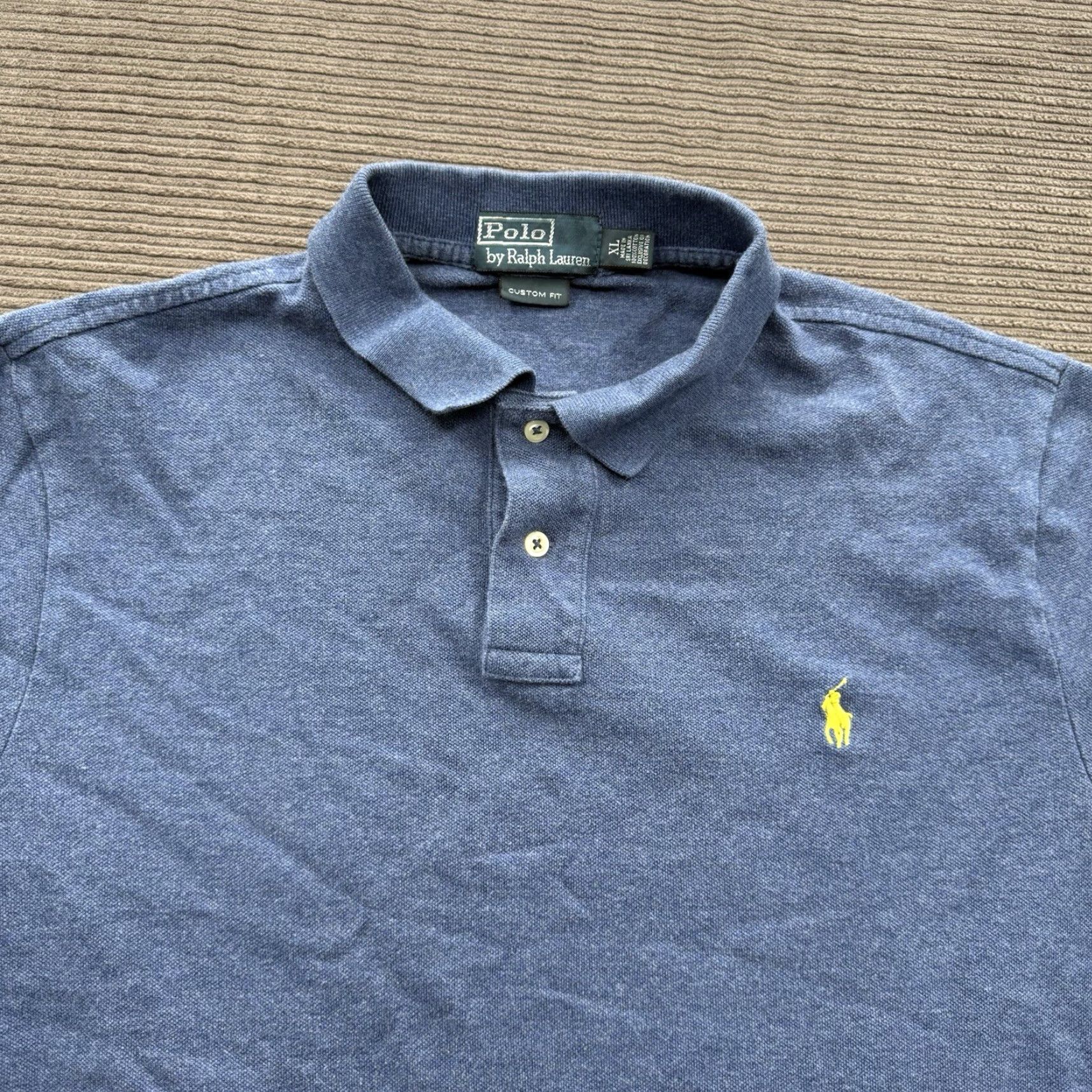 Ralph Lauren Polo Ralph Lauren Polo Shirt Men XL Blue Cotton Preppy Casual Golf Tennis Shirt Polo Size US XL / EU 56 / 4 - 7 Thumbnail