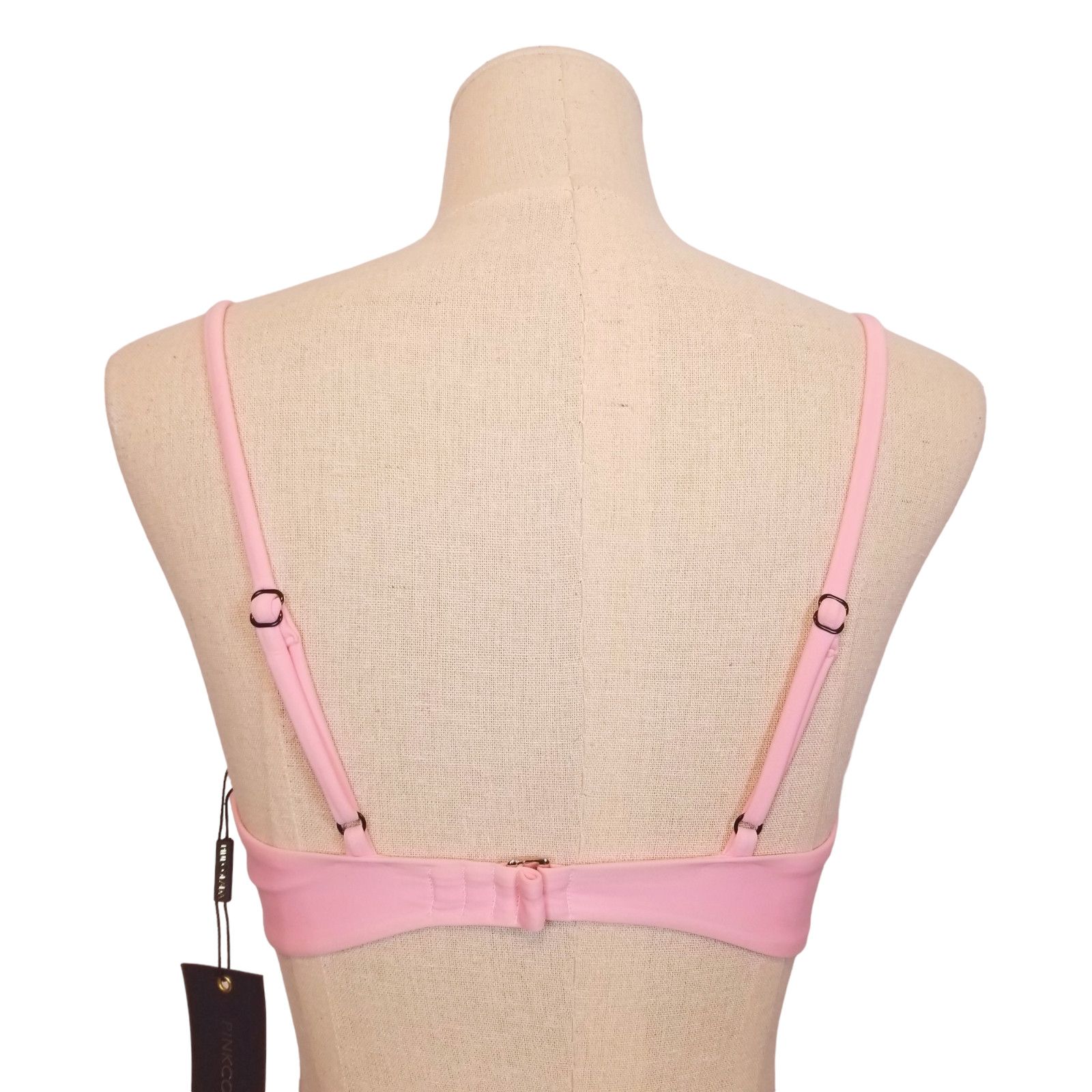 Other NWT PinkColada Tropez Bikini Top Bubblegum Pink Sz Medium Size ONE SIZE - 3 Thumbnail