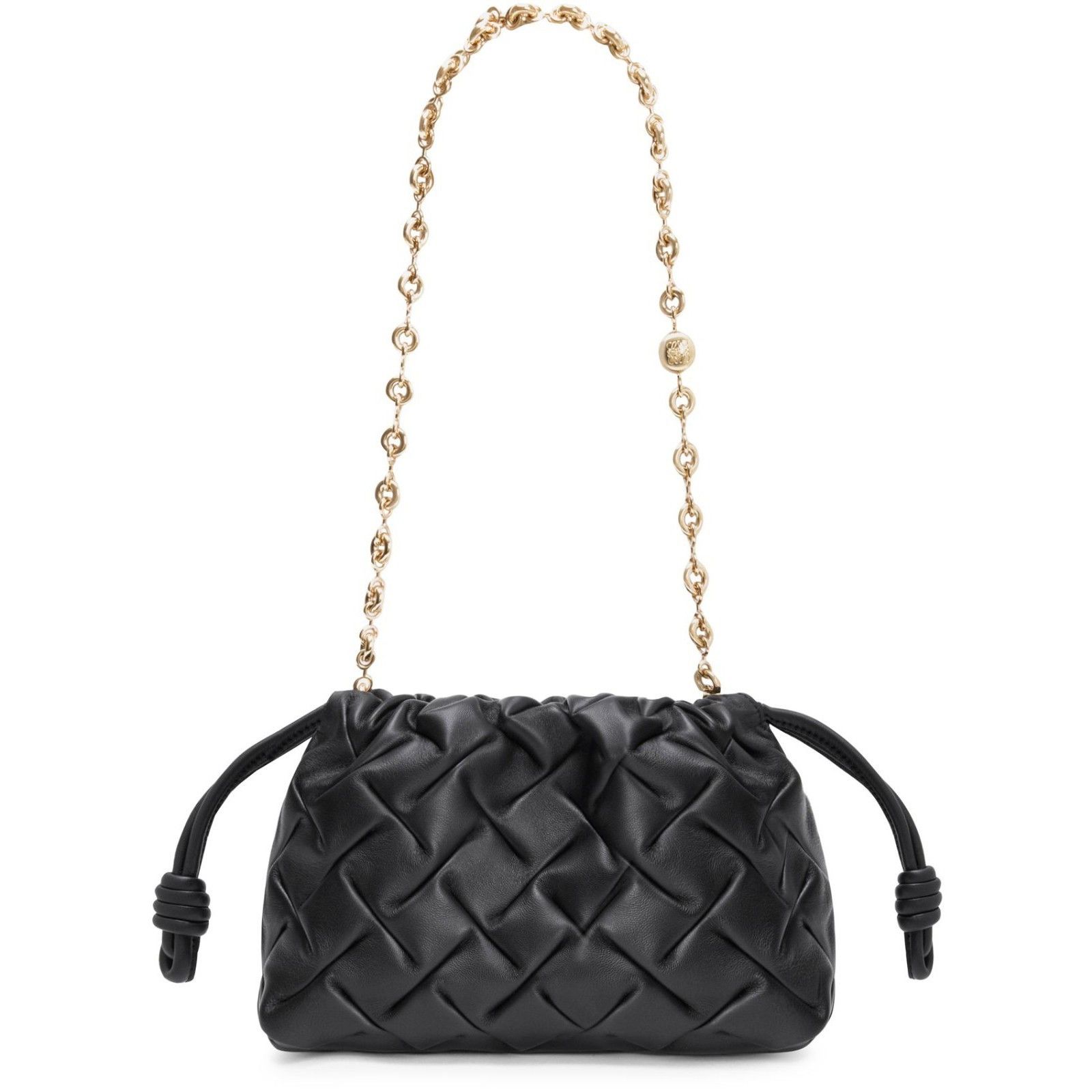 Loewe LOEWE Mini Flamenco Black Pinched Leather Purse Bag New & Au Size ONE SIZE - 3 Thumbnail
