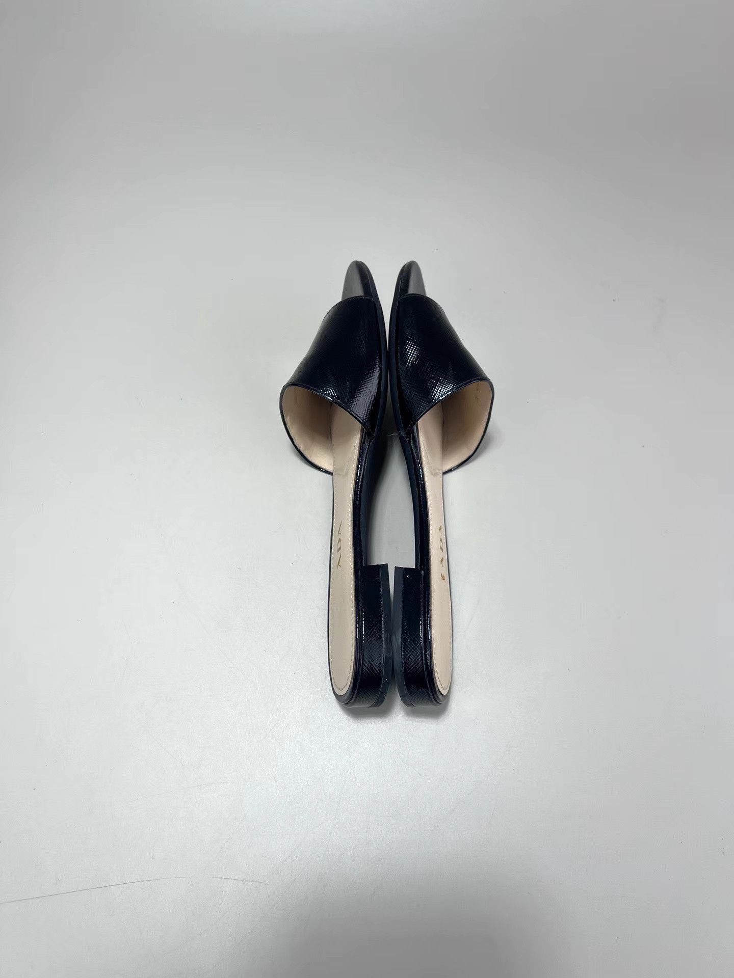 Prada PRADA Black Patent Leather Slide Sandals Size US 6 / IT 36 - 4 Thumbnail
