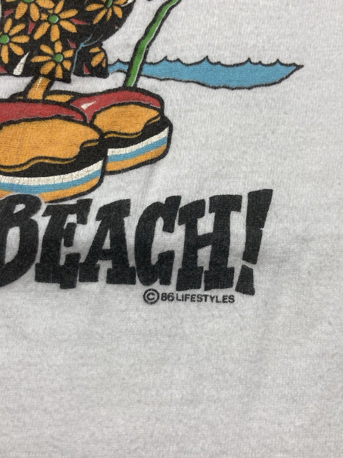 Vintage Vintage 80s t shirt Las Vegas sun of a beach duck funny L Size US L / EU 52-54 / 3 - 3 Thumbnail
