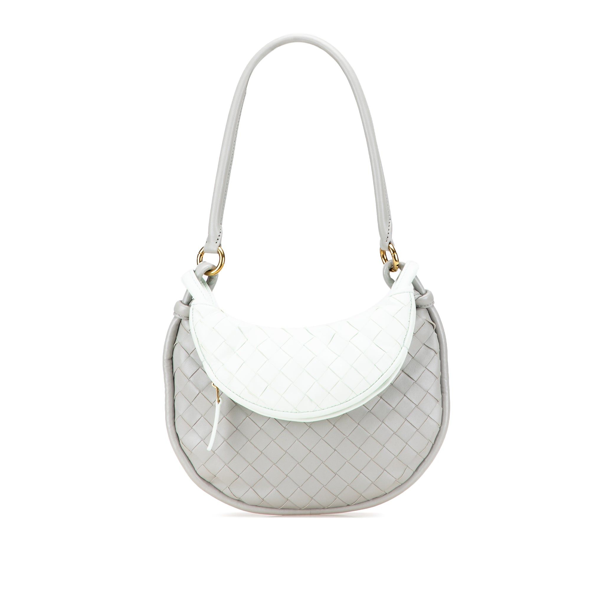 Bottega Veneta Small Bicolor Lambskin Intrecciato Gemelli Bag Size ONE SIZE - 1 Thumbnail