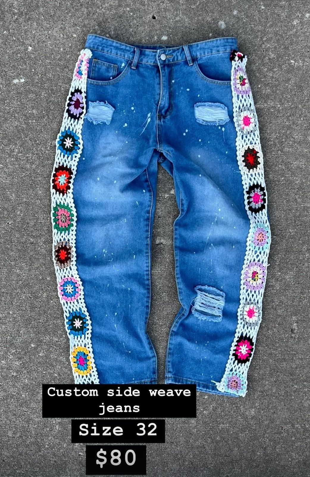 Other Yarn sided custom jeans Size US 32 / EU 48 - 1 Preview
