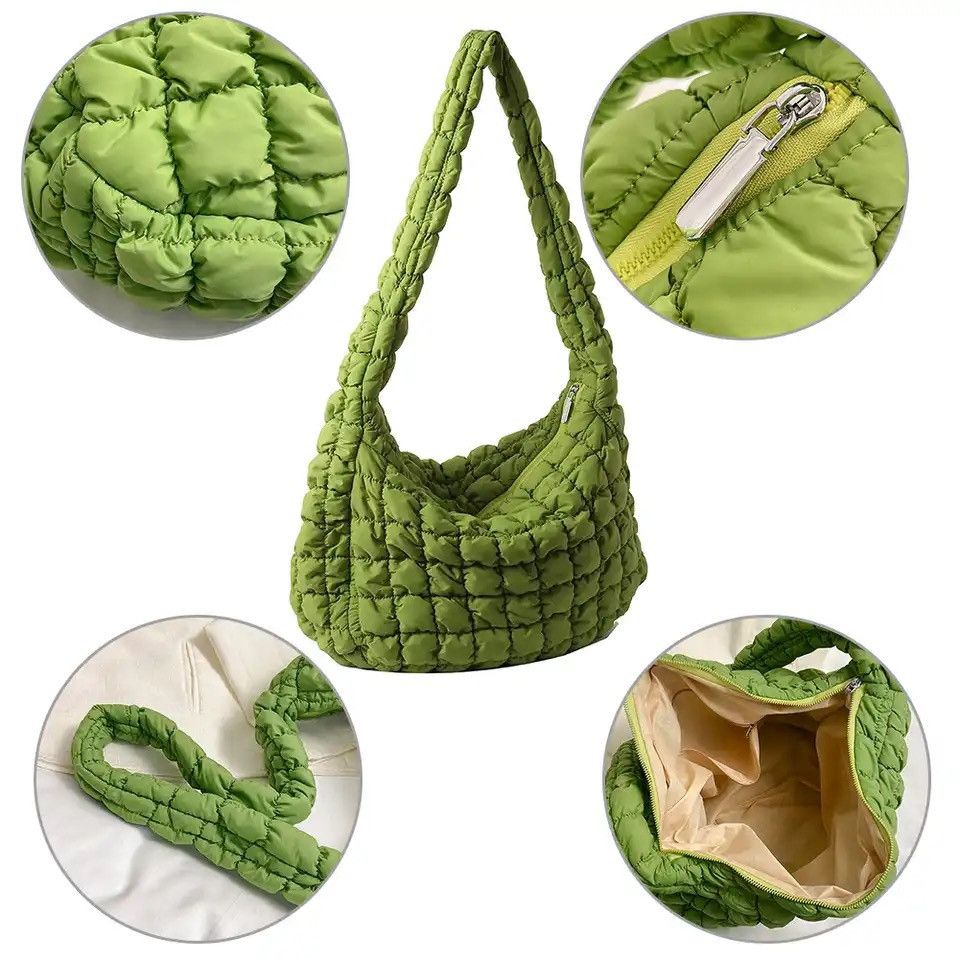 Vintage Quilted Padded Crossbody Bag Size ONE SIZE - 2 Thumbnail