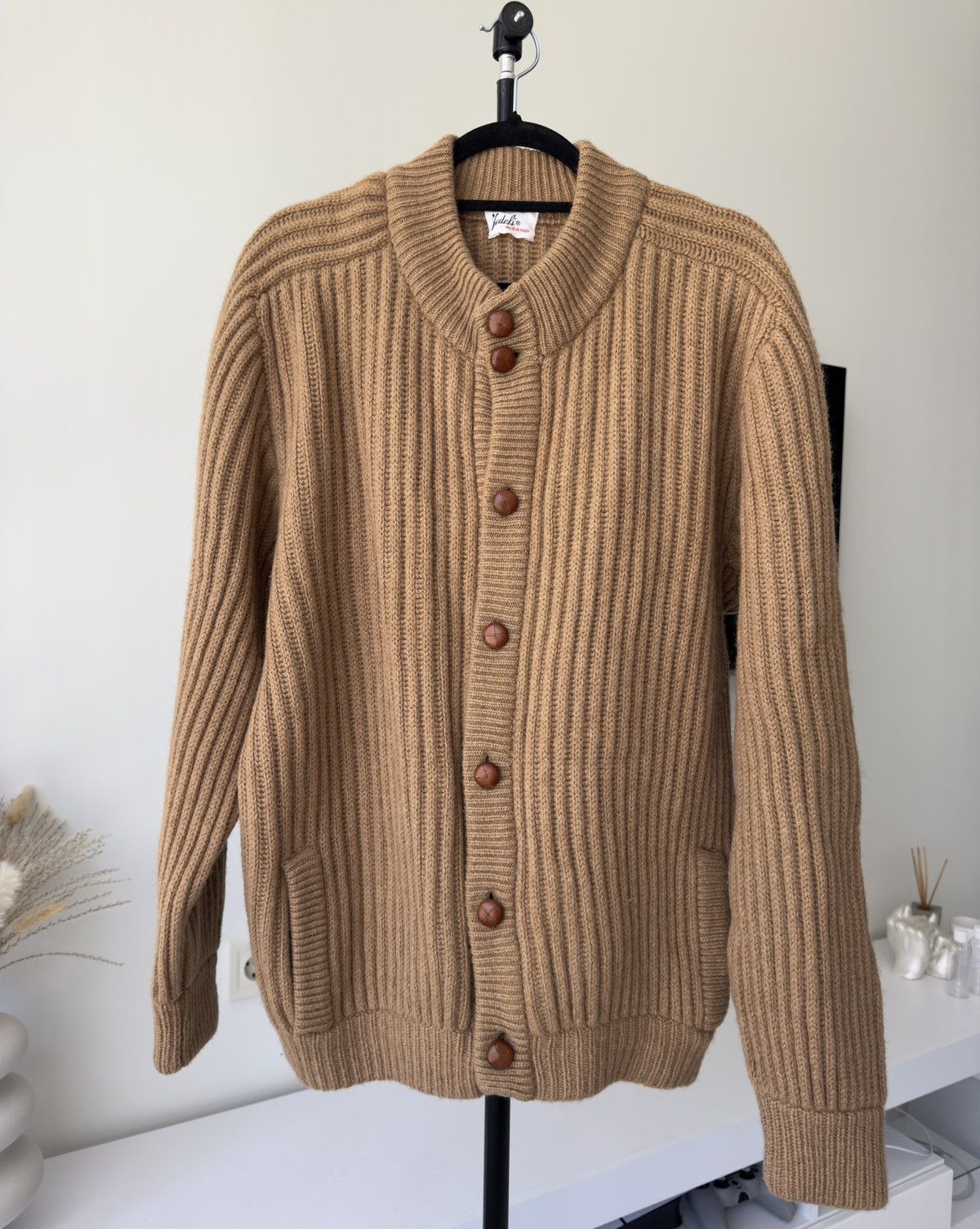 Fedeli Fedeli Camel Hair Cardigan Size US M / EU 48-50 / 2 - 2 Thumbnail