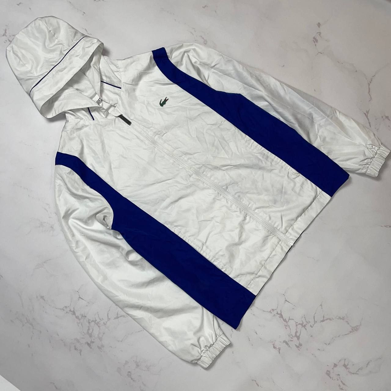 Lacoste Lacoste Sport Jacket Big Logo Geometric Blue/White Size M Size US M / EU 48-50 / 2 - 5 Thumbnail