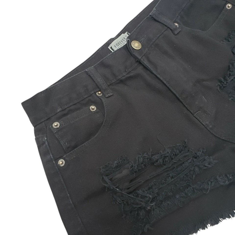 Forever 21 Forever 21 Premium Denim Jeans Shorts Frayed Cutoff 28 Size 28" / US 6 / IT 42 - 5 Thumbnail