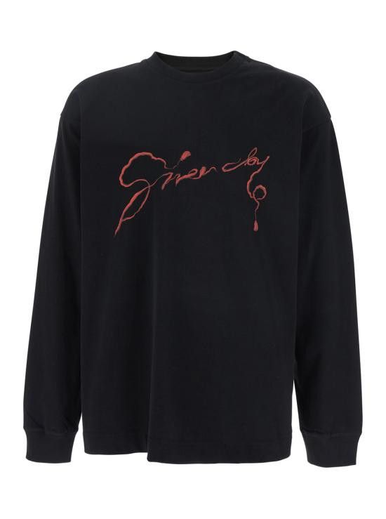 GIVENCHY｜ (BM71MH3YPX 001) GIVENCHY t-shirt in cotton in - black | Givenchy US