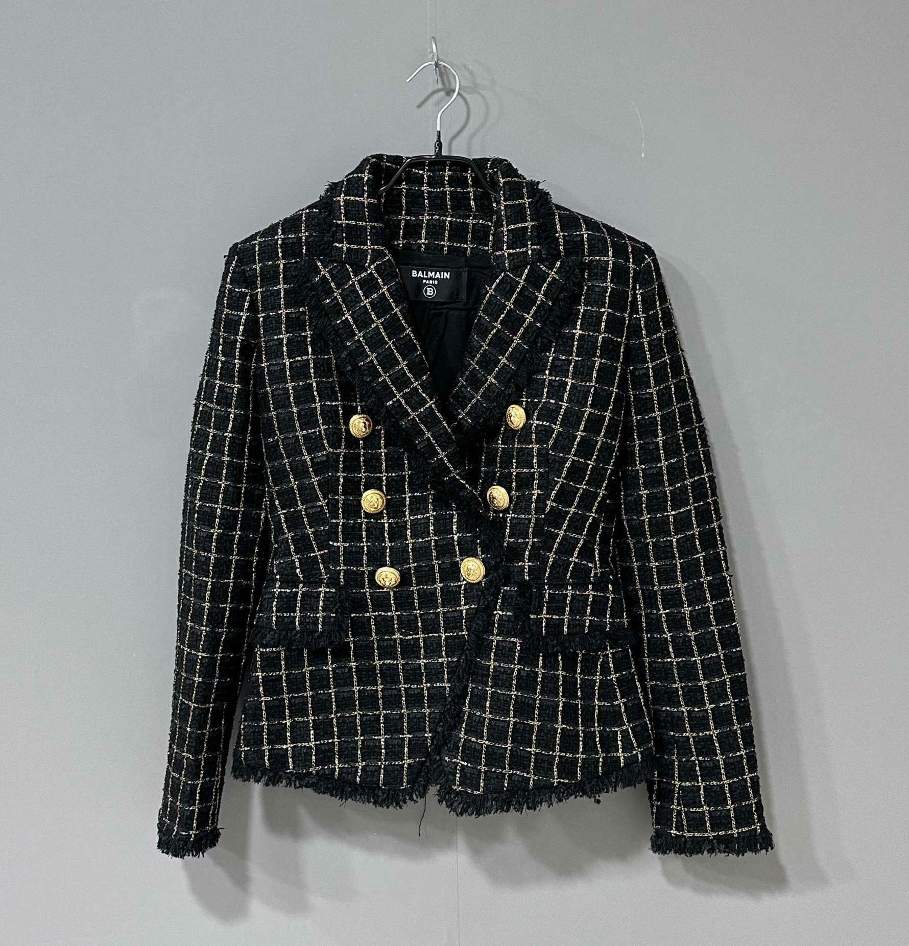 Balmain Balmain Formal Gold Jacket S Women Size S / US 4 / IT 40 - 1 Thumbnail
