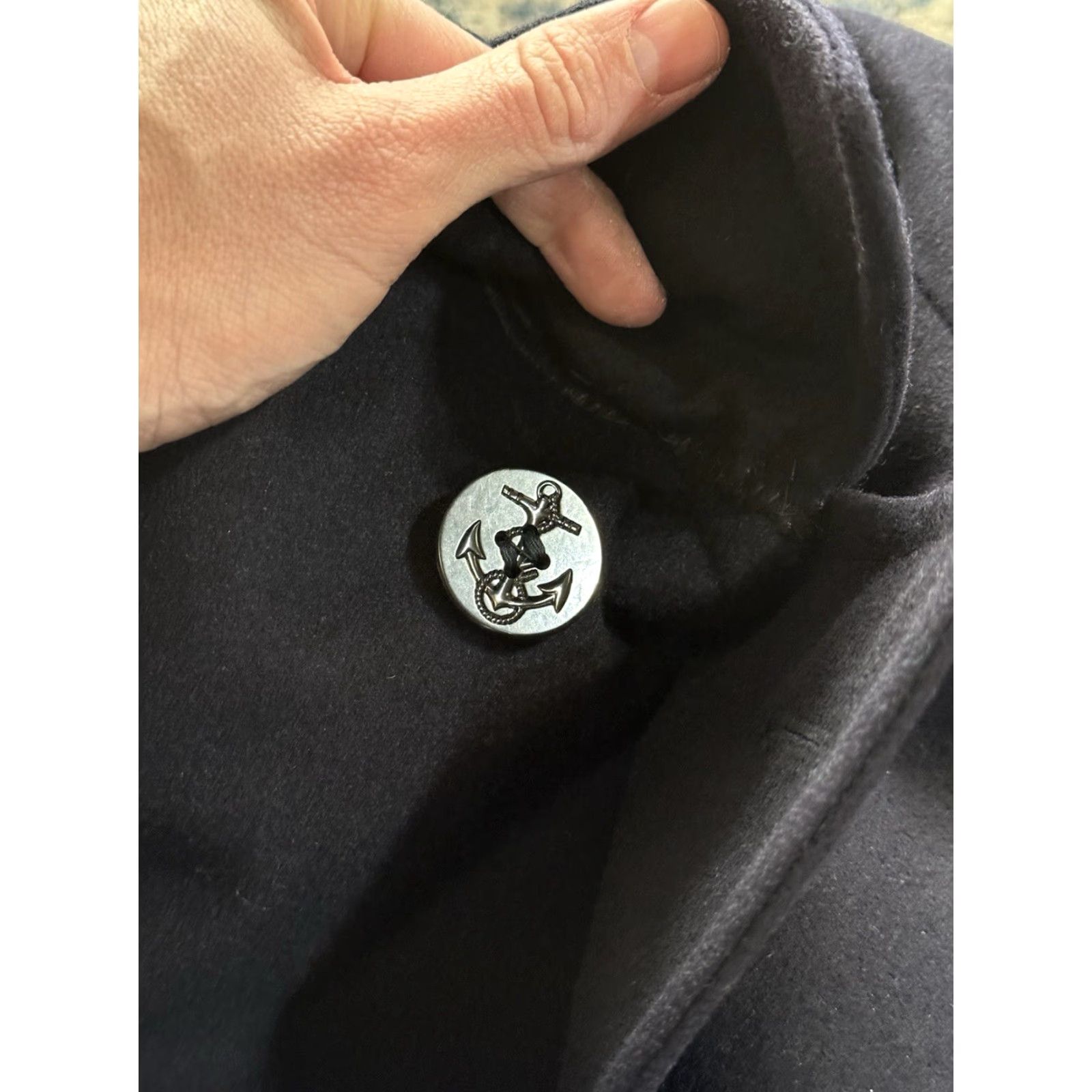 Doublet VINTAGE 1973 Pembroke US Navy Peacoat Coat Men 38R Blue Melton Wool Double Breasted US Navy Theme Military Chest Pockets Lined - Mens Size US XXS / EU 40 - 5 Thumbnail