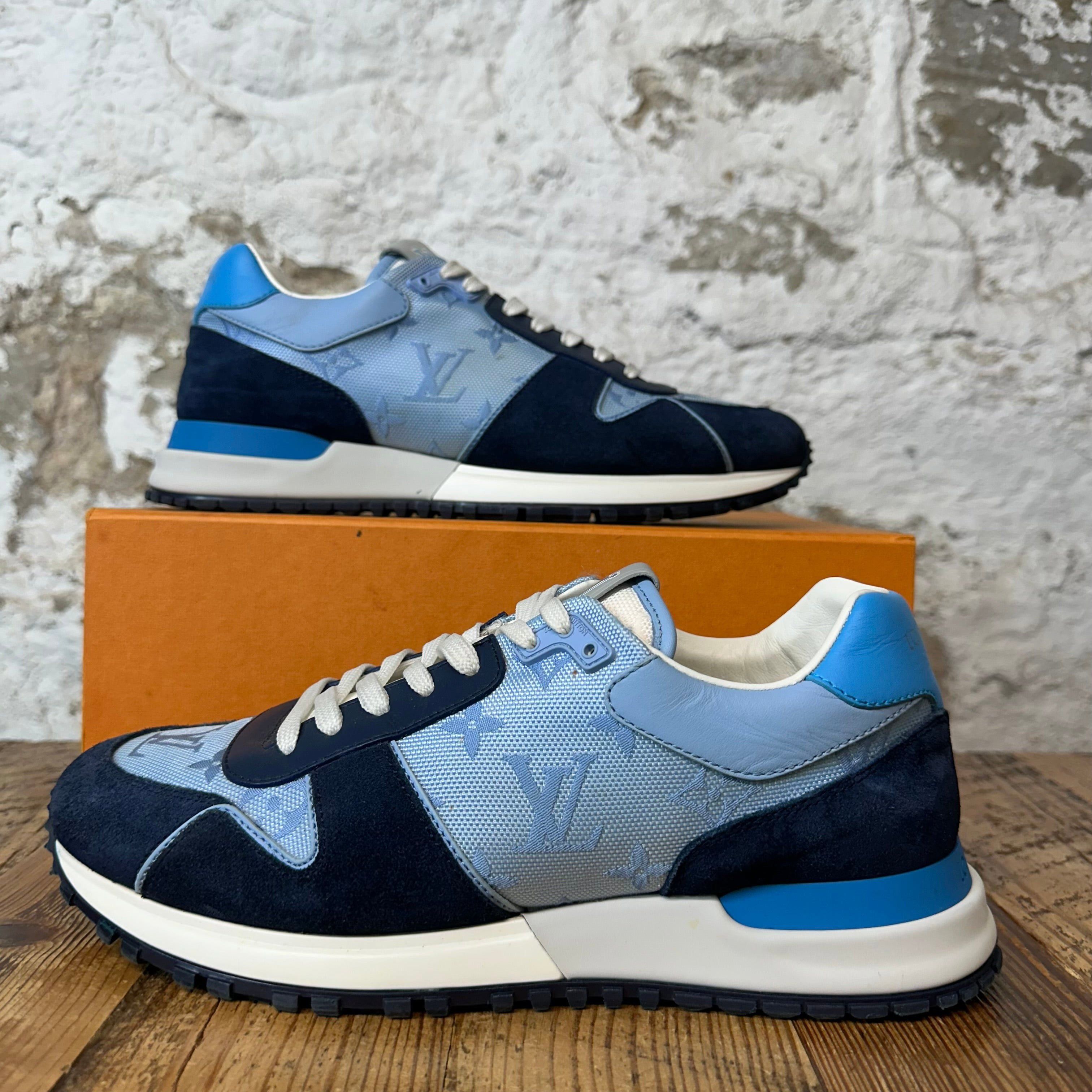 Louis Vuitton Louis Vuitton Blue Monogram Runaway Sneaker Sz 6.5 (5LV) Size US 6.5 / EU 39-40 - 1 Thumbnail