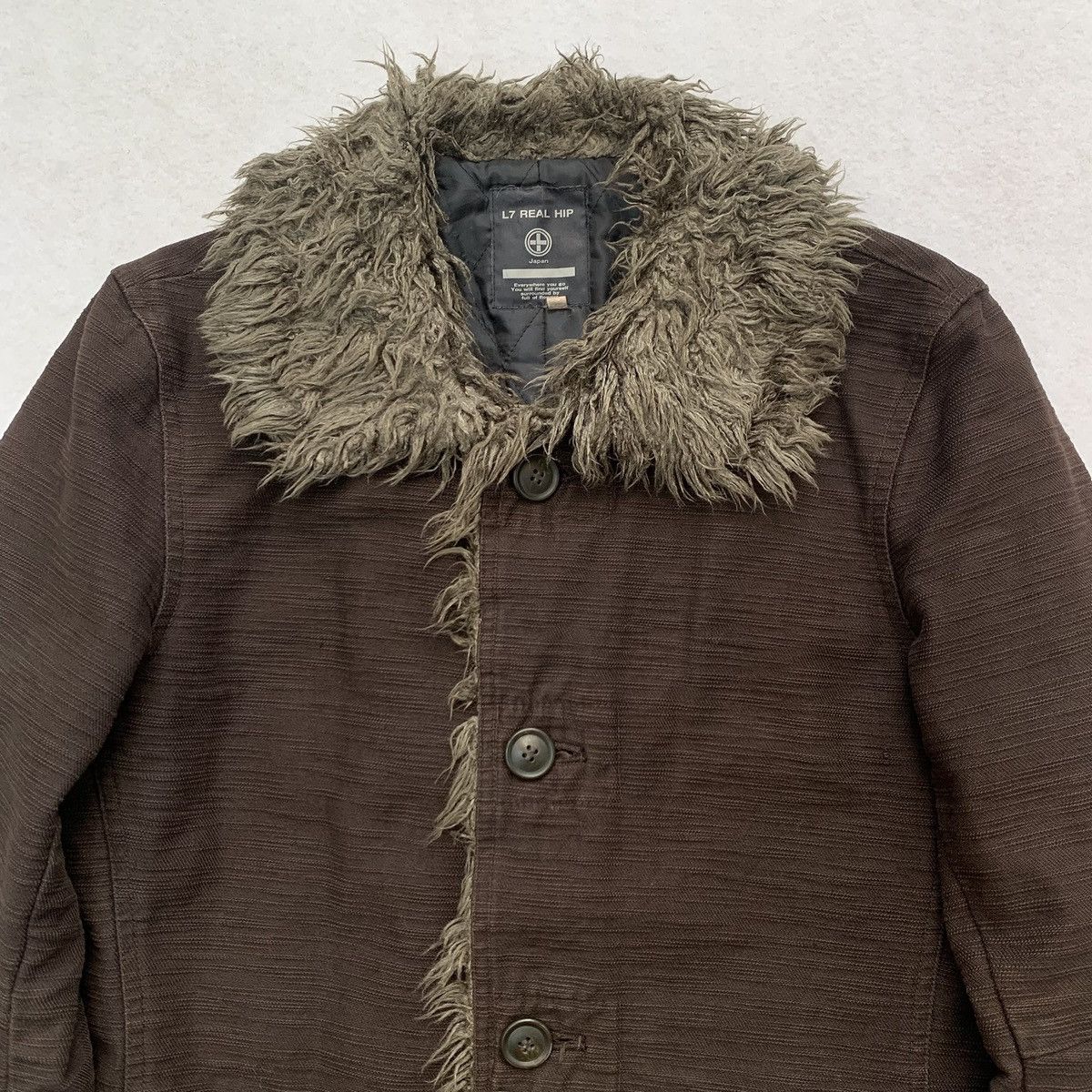 L7 Real Hip 2000s L7 Real Hip Faux Fur Trim Jacket Size US M / EU 48-50 / 2 - 2 Thumbnail