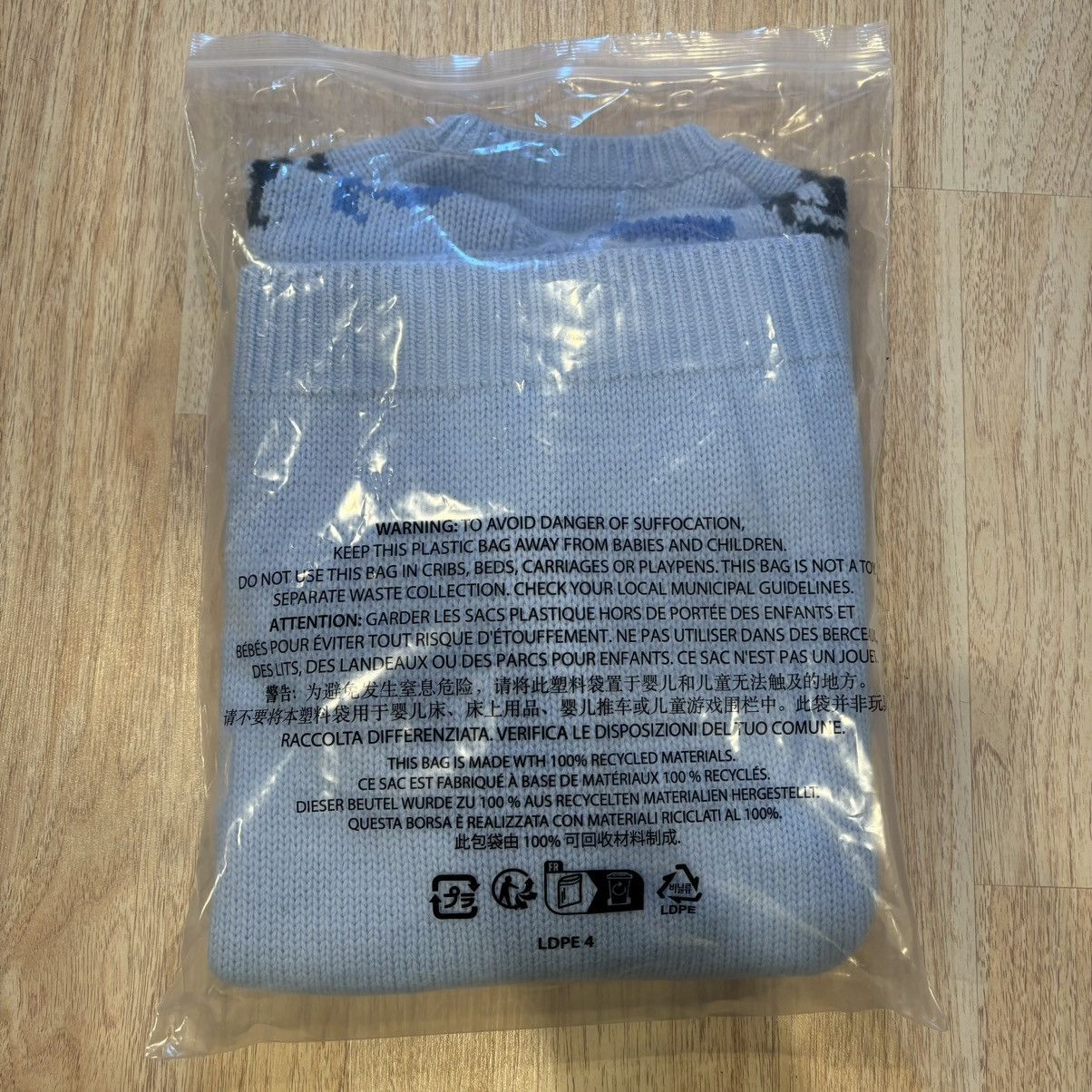 Supreme Supreme Old English Sleeves Sweater Size US XXL / EU 58 / 5 - 4 Thumbnail